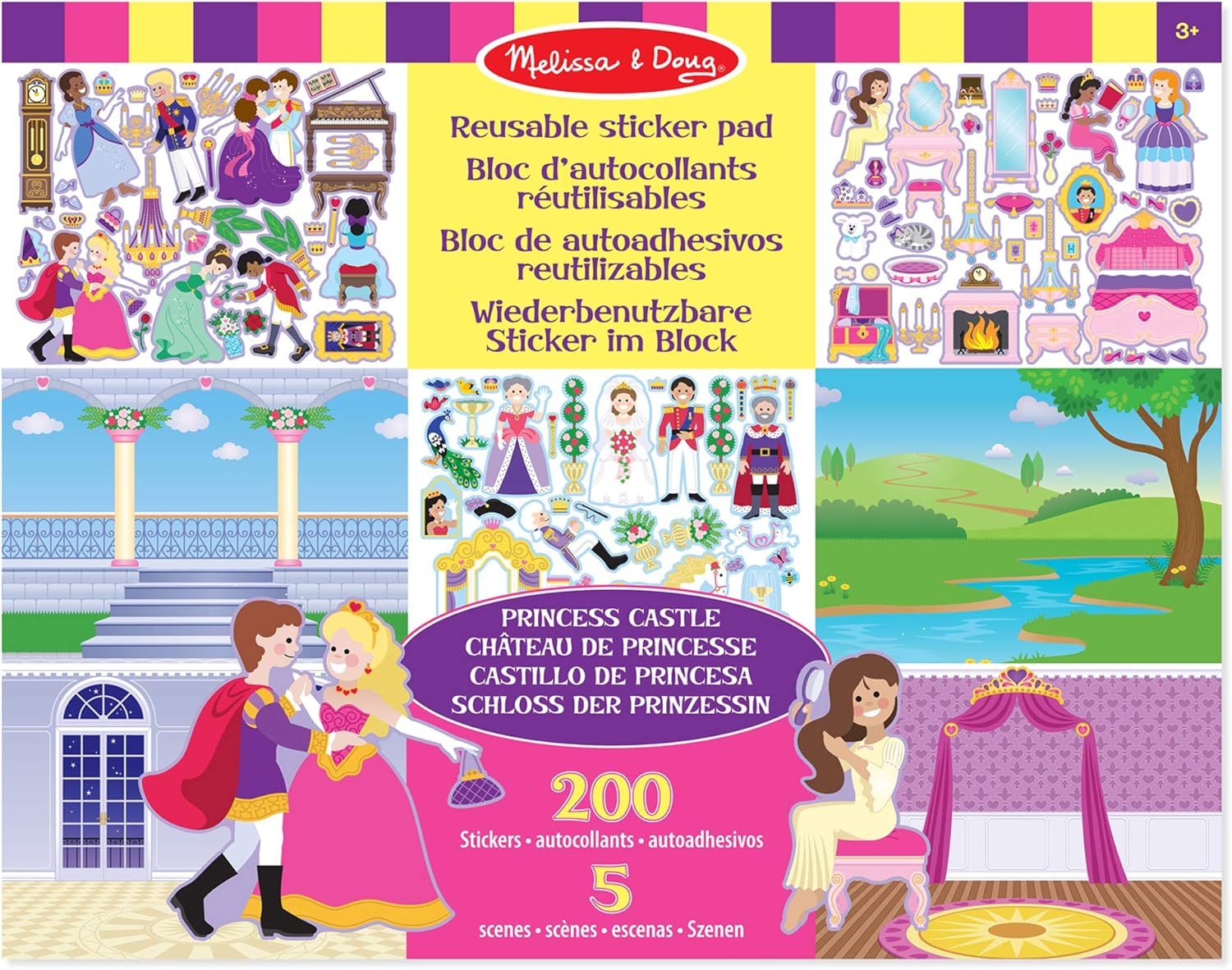 Melissa & Doug Princess Castle Reusable Sticker Pad