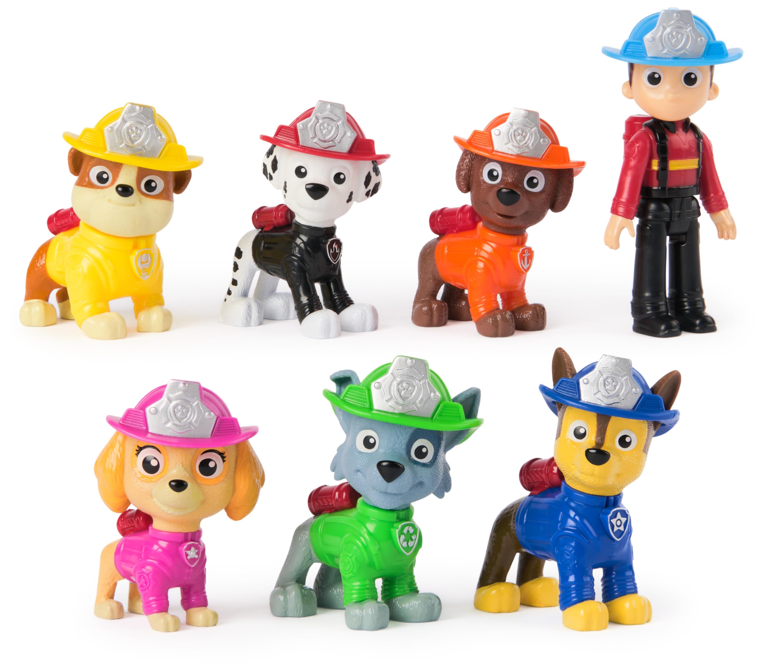 Paw Patrol Fire Rescue Team Pack with 7 Collectible Action Figures, Includi