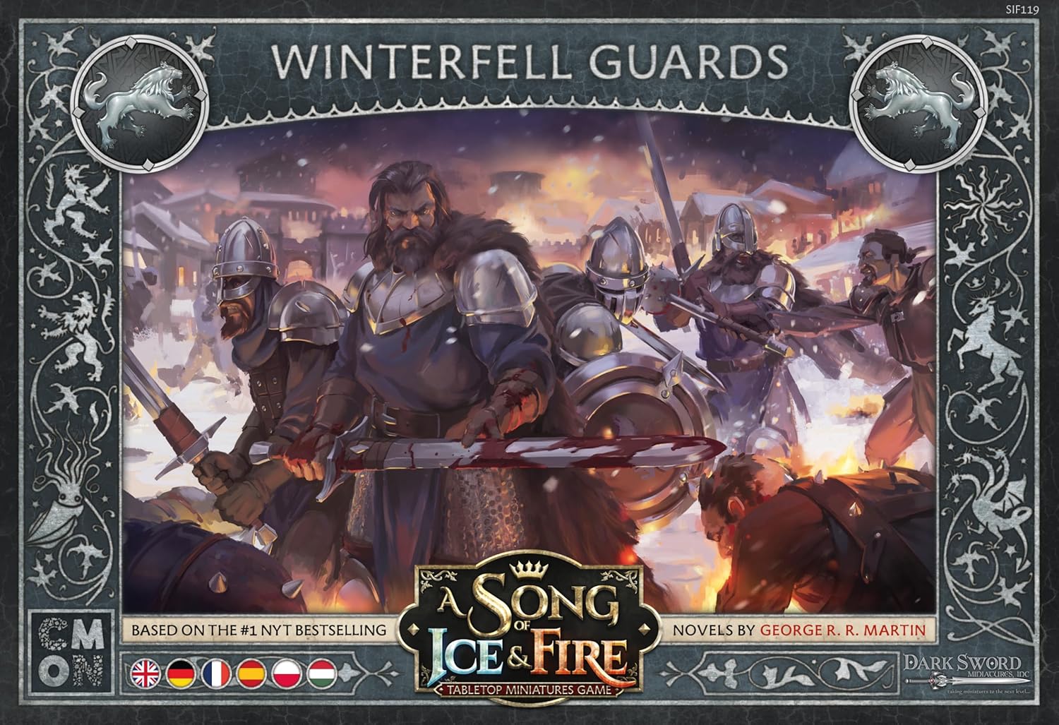 CMON A Song of Ice and Fire Tabletop Miniatures Game Winterfell Guards Unit Box 5