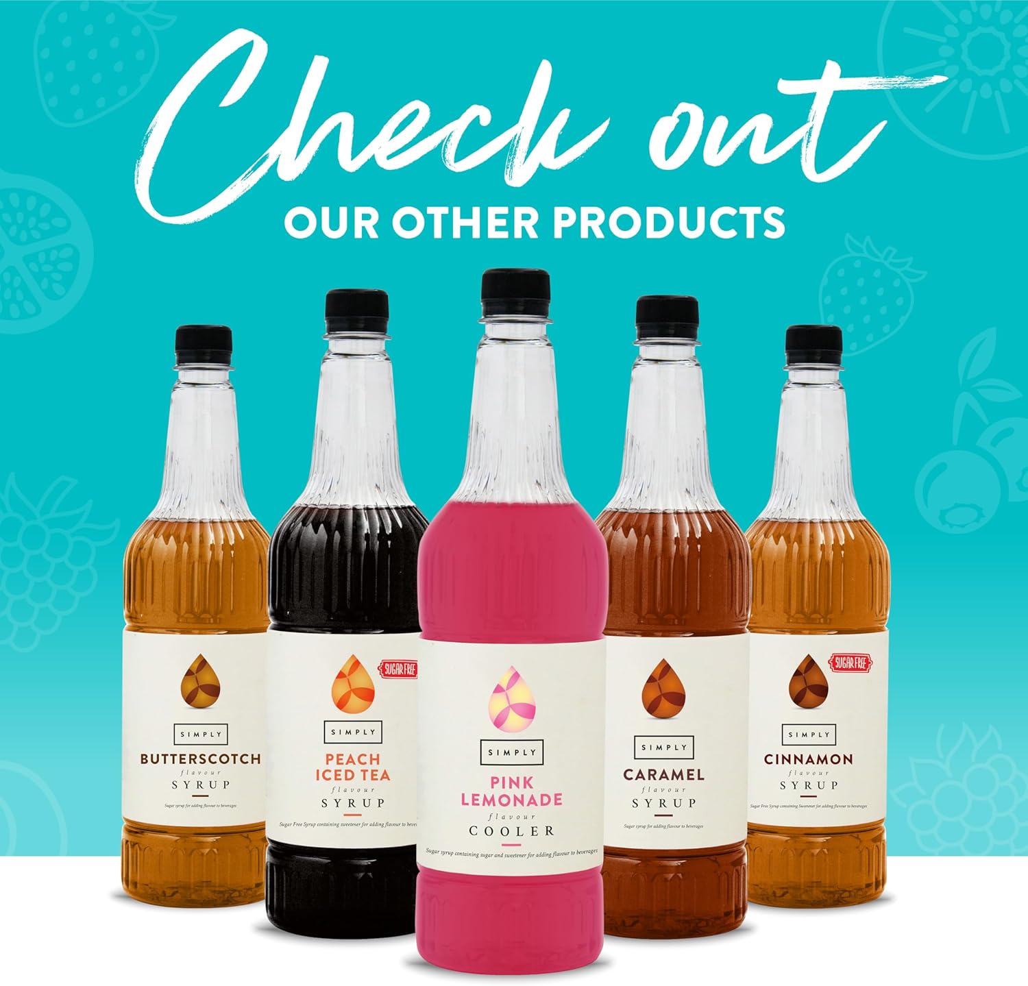 Simply Sugar Free Peach Iced Tea Syrup - Vegan, Gluten Free & Halal Certified Beverage Concentrate 6