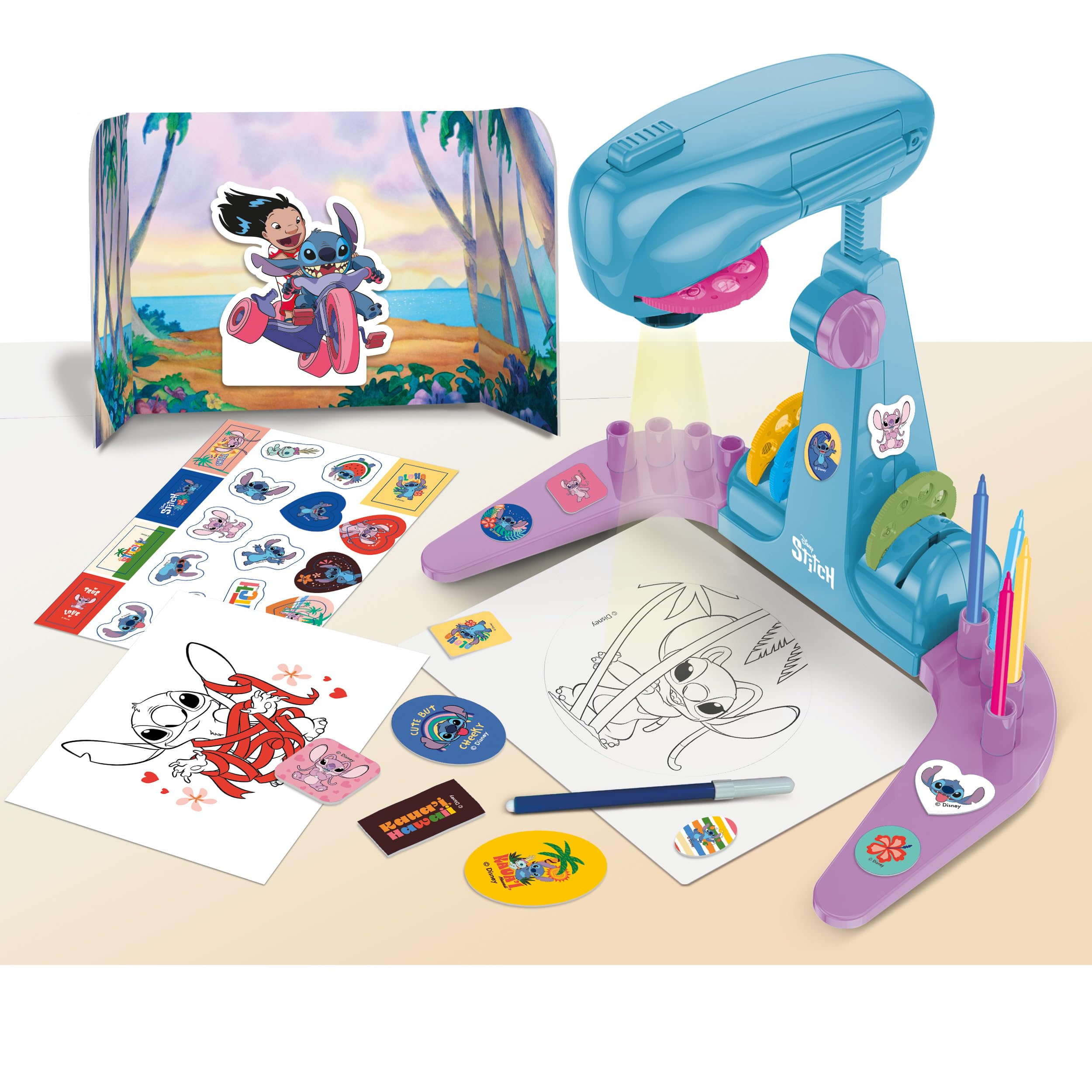 Lisciani DISNEY STITCH Projector Drawing School for Kids 5 Years and Up 3