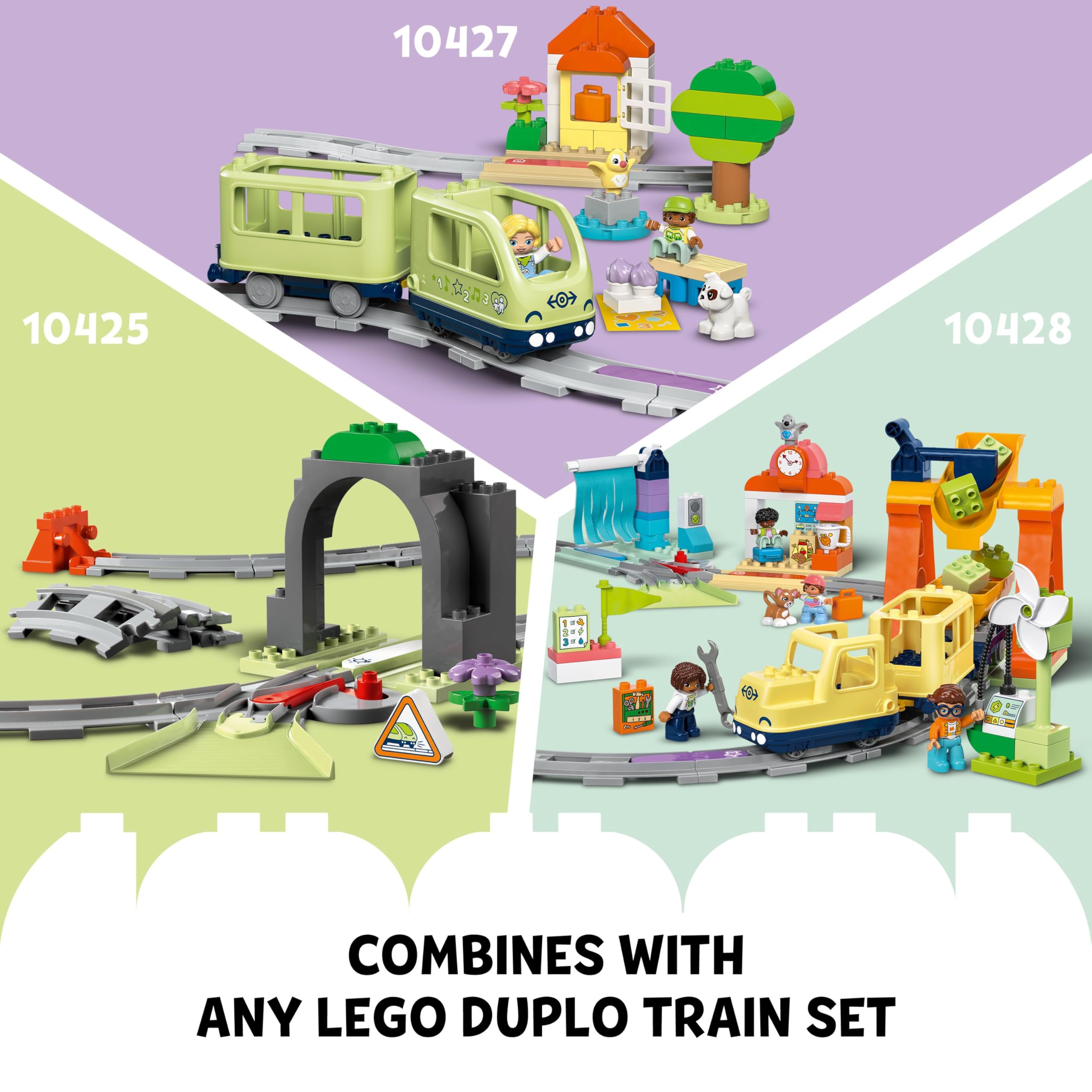 LEGO DUPLO Train Bridge and Tracks Expansion Set - Educational Building Toy for Toddlers 2+ 13