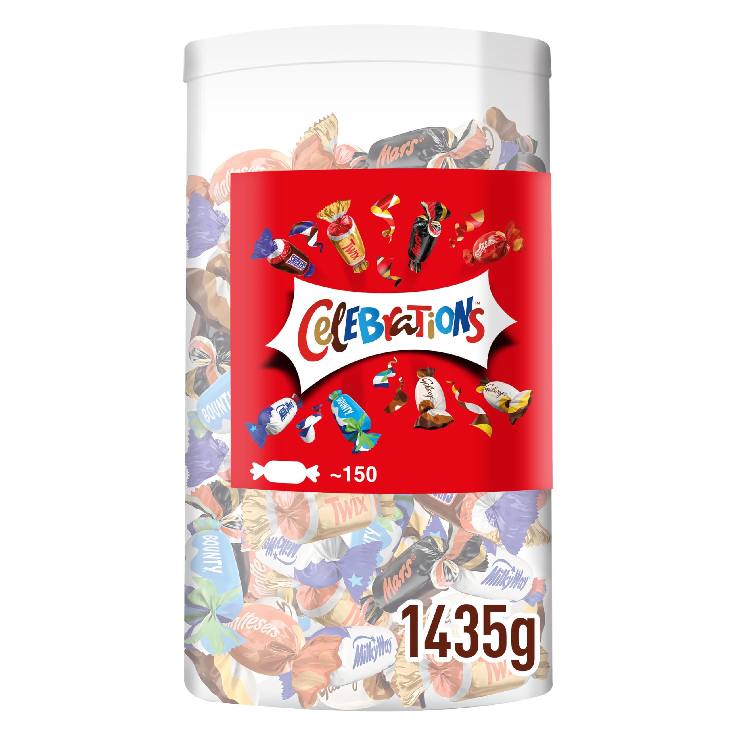 Celebrations Milk Chocolate Gift Box of Mini Chocolates & Biscuit Bars Tube