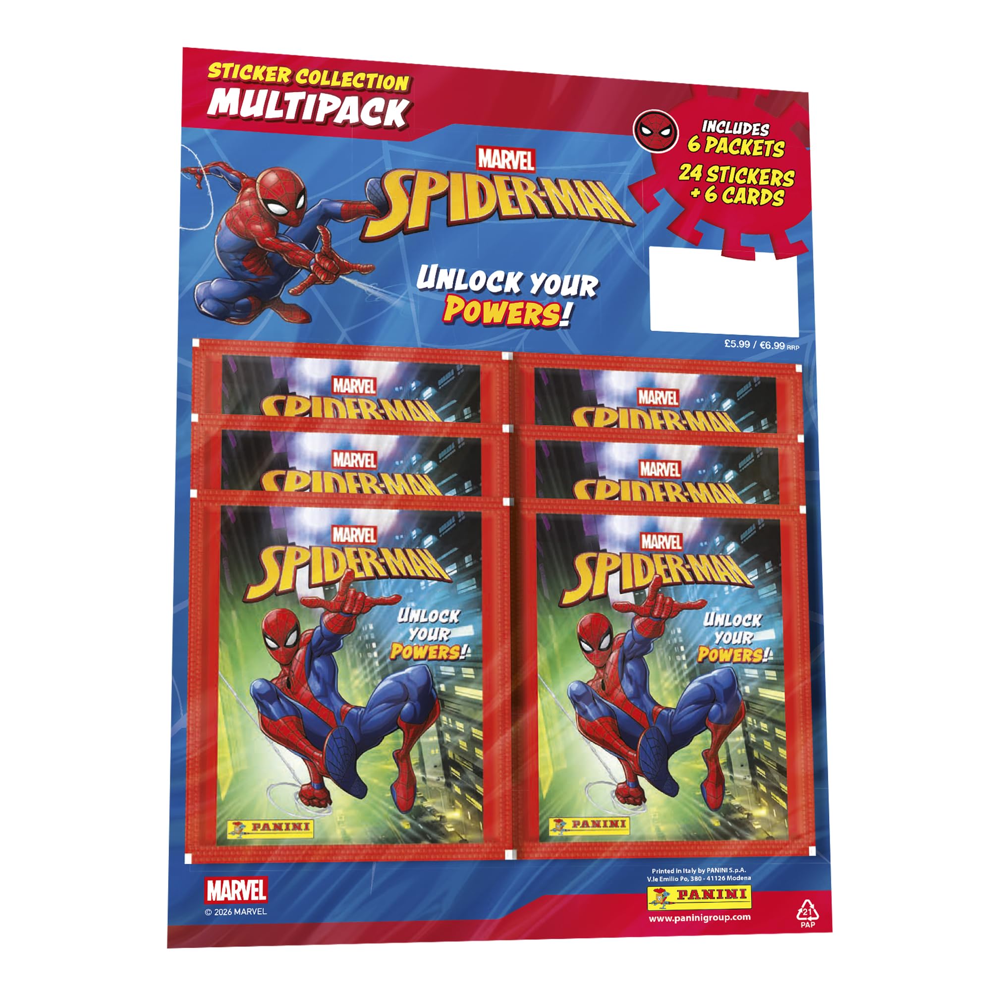 Panini Spider-Man ‘Unlock Your Powers’ Sticker Collection Multipack - 192 Stickers & 50 Cards 1