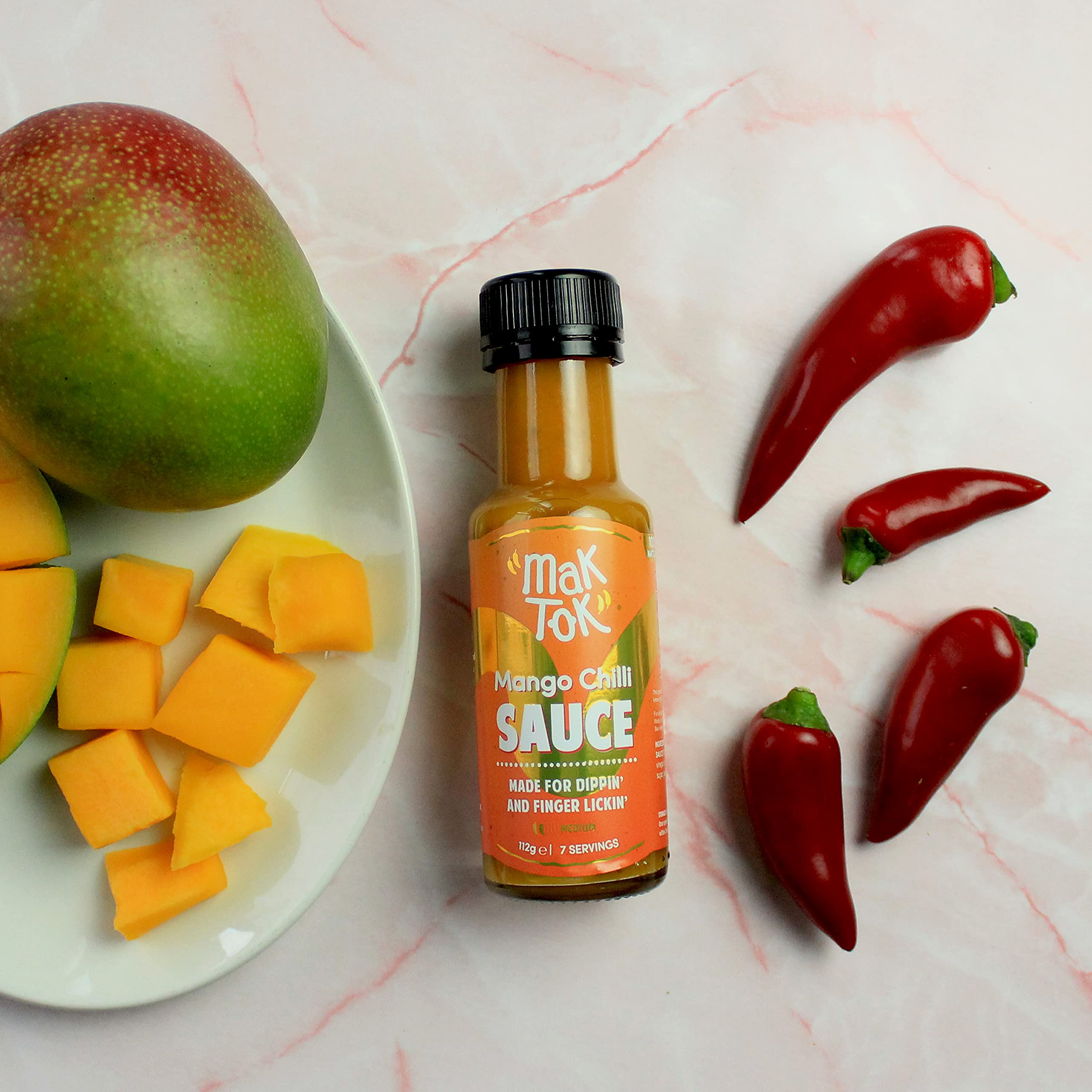 Mak Tok Authentic Malaysian Mango Chilli Sauce, 112g 4