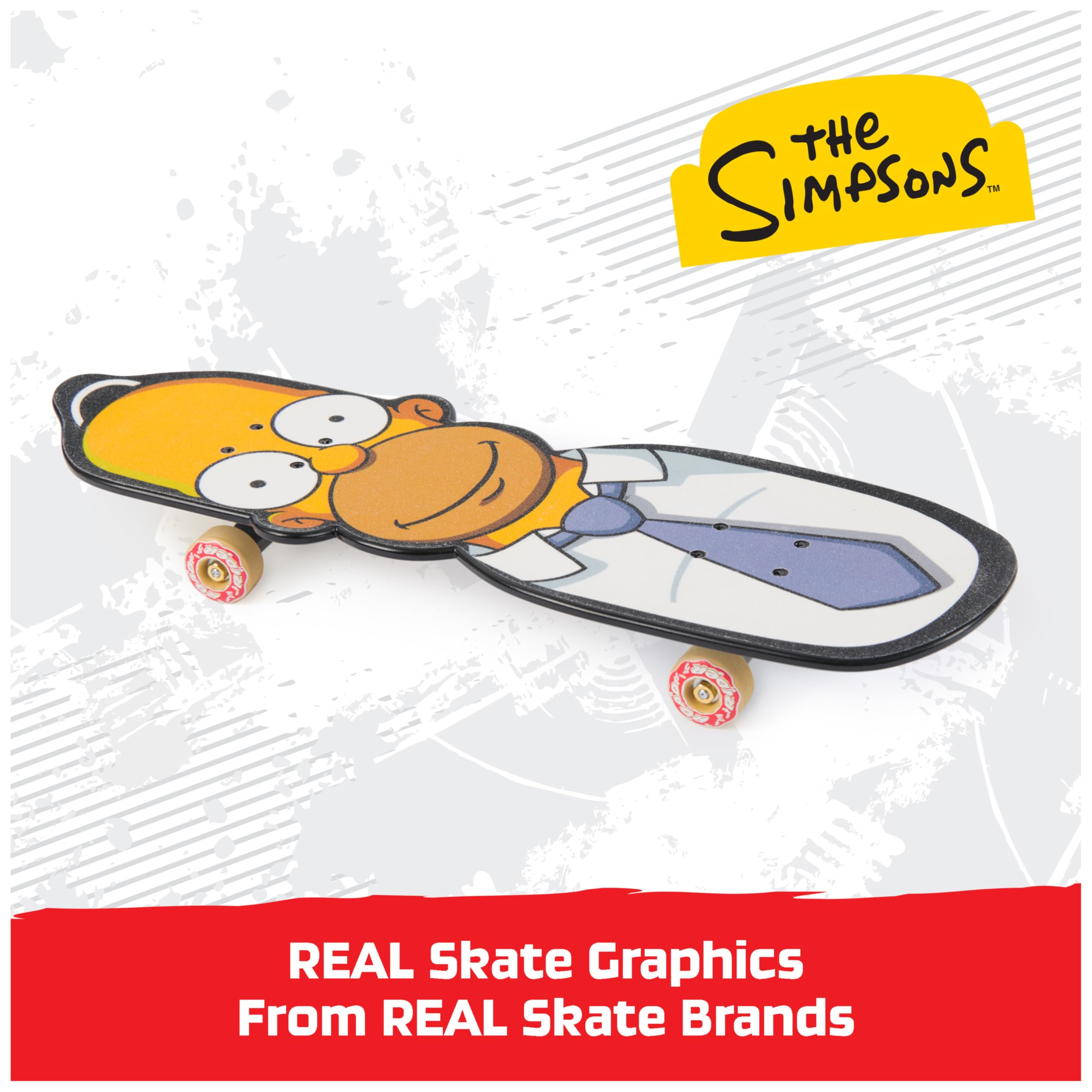 Tech Deck The Simpsons Handboard - Authentic Mini Skateboard for Kids 6+ 11