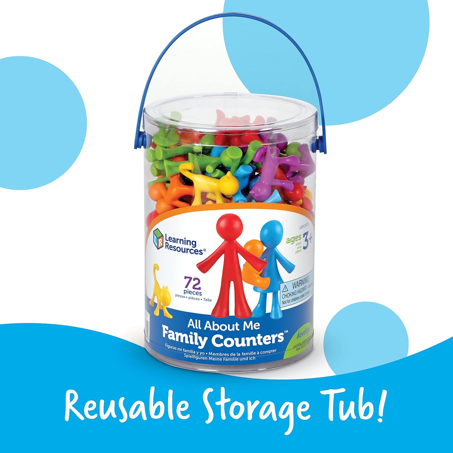 Learning Resources All About Me Family Counters - Educational Math & Role Play Set for Ages 3+ 11