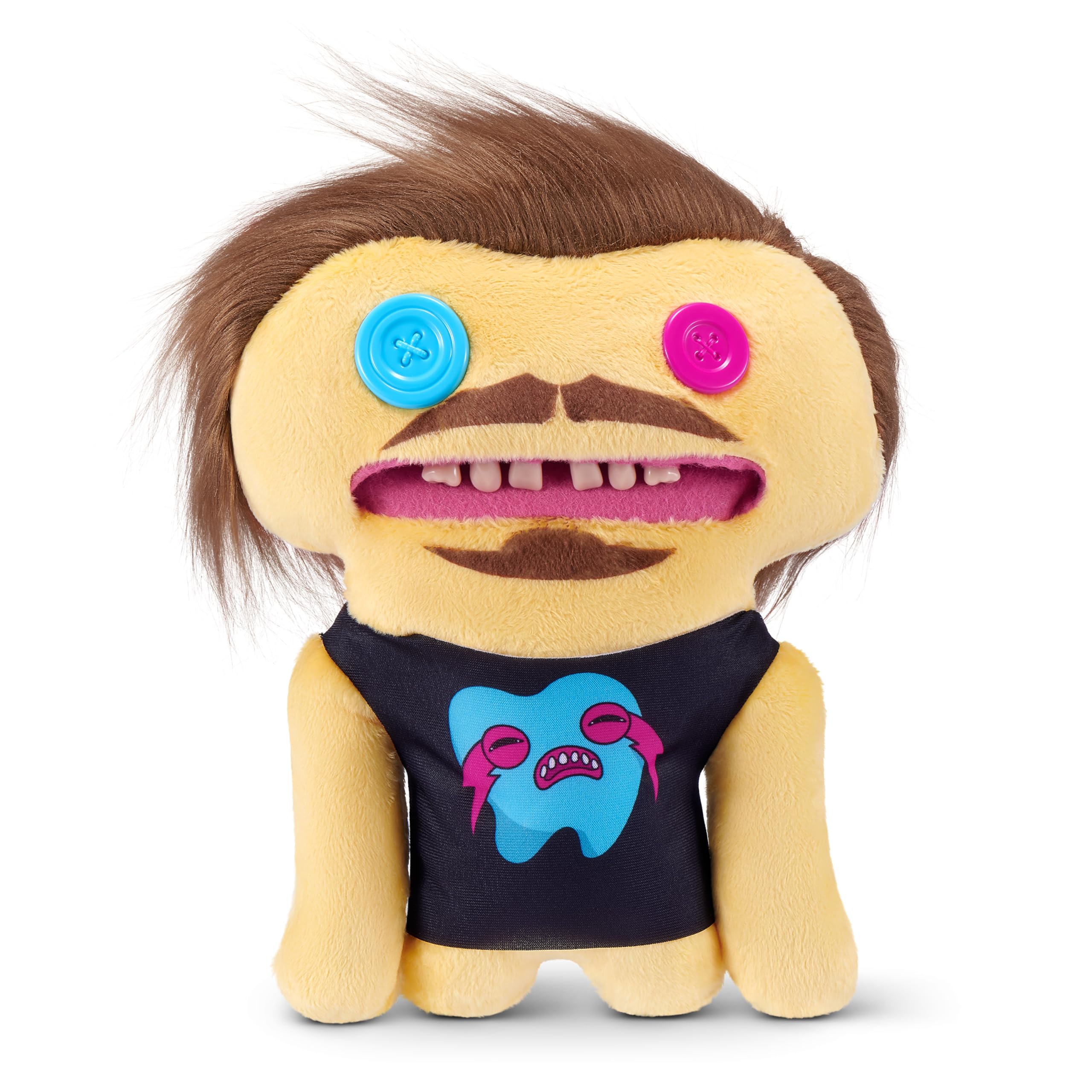 Fuggler Mr.Fug Soft Doll - 9 Inch Collectible Plush Toy with Human-Like Teeth