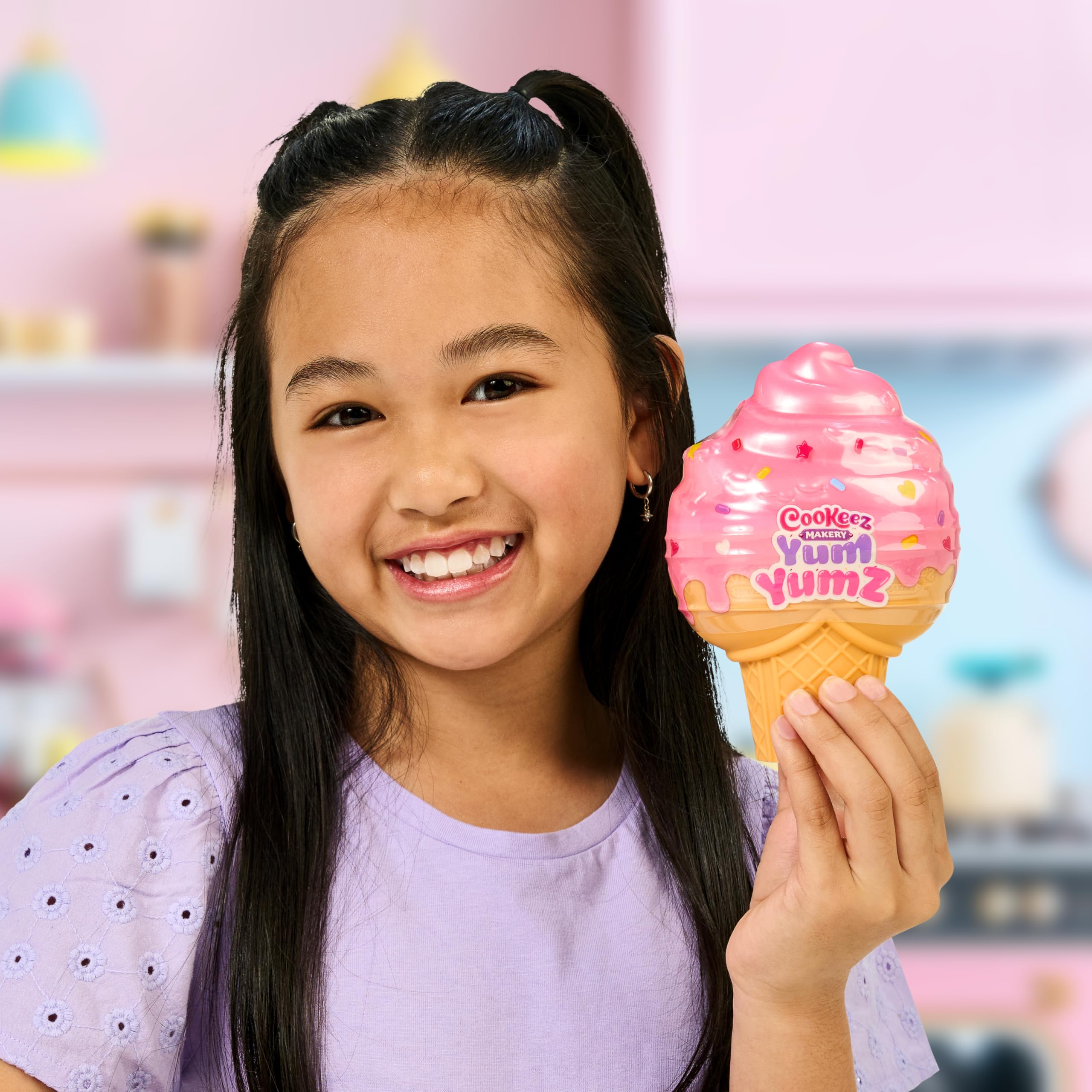 Cookeez Makery Yum Yumz Twin Pack - 2 Scented Surprise Plush Pets in Ice Cream Cone, Ages 5-12 7