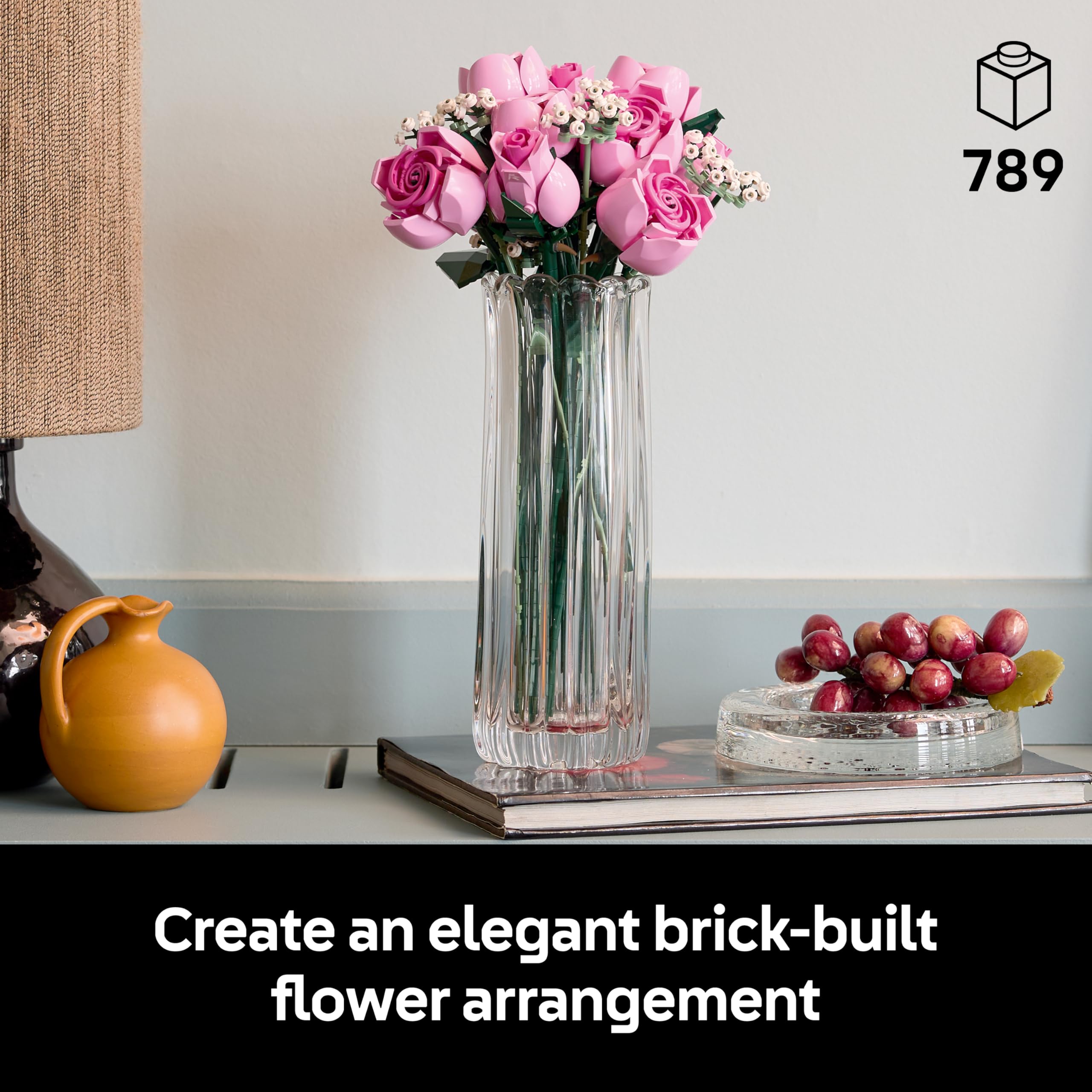 LEGO Botanicals Bouquet of Pink Roses Building Set 10374 | Ages 18+