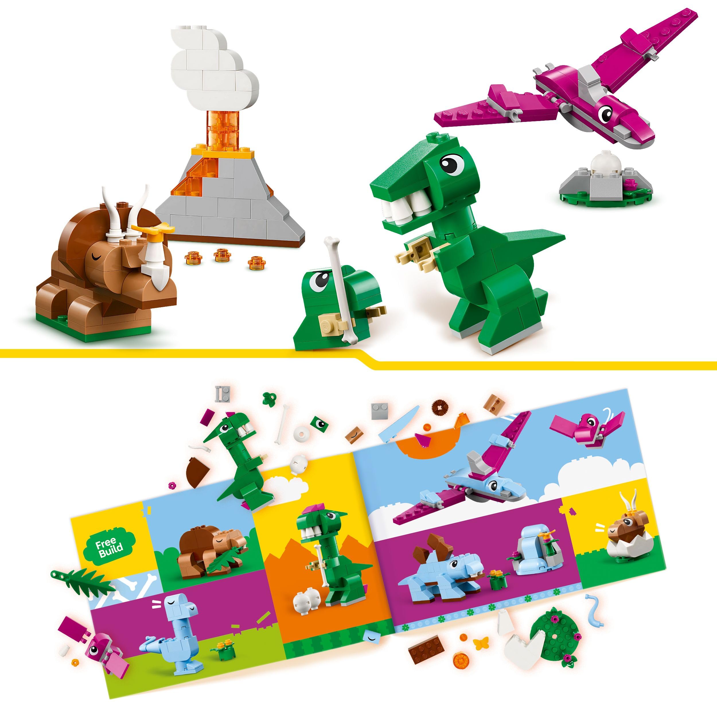 LEGO Classic Creative Dinosaurs Set - Building Toys for Kids 5+ 6