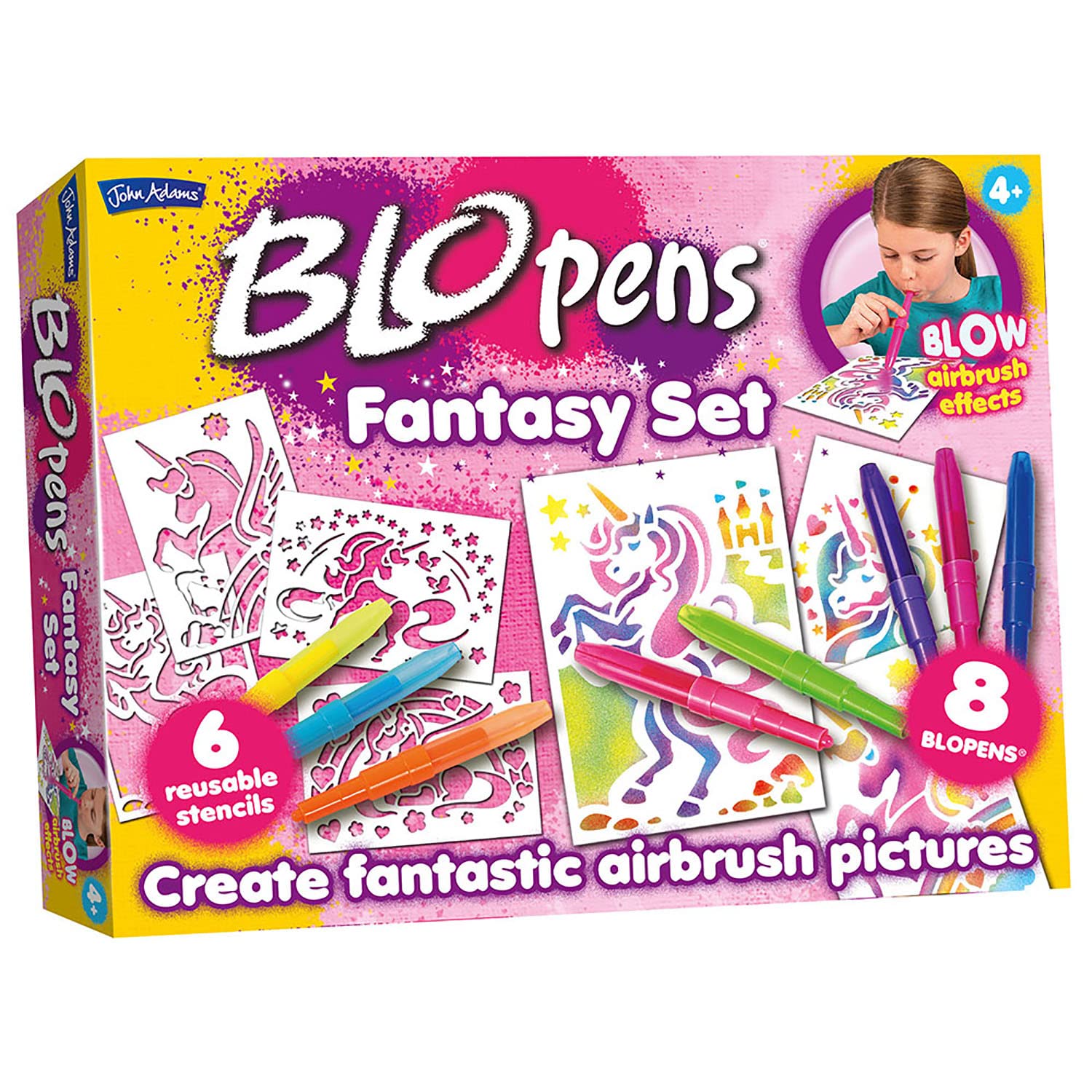 BLOPENS® Fantasy Activity Set - Airbrush Coloring for Kids Ages 4+