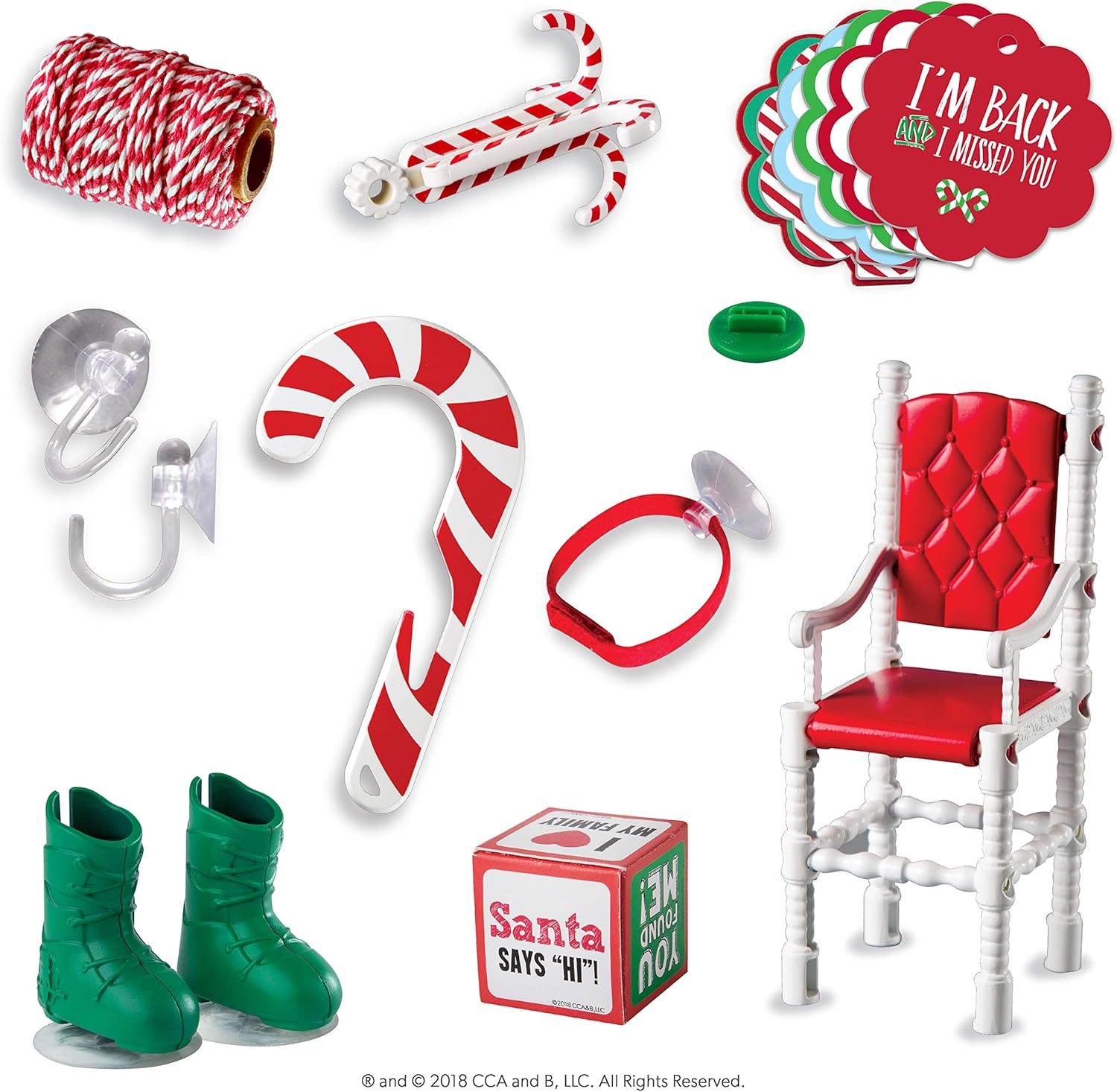 The Elf on the Shelf Scout Elves at Play Kit - 20-Piece Set with 60-Page Elf Ideas Book & Accessories 7