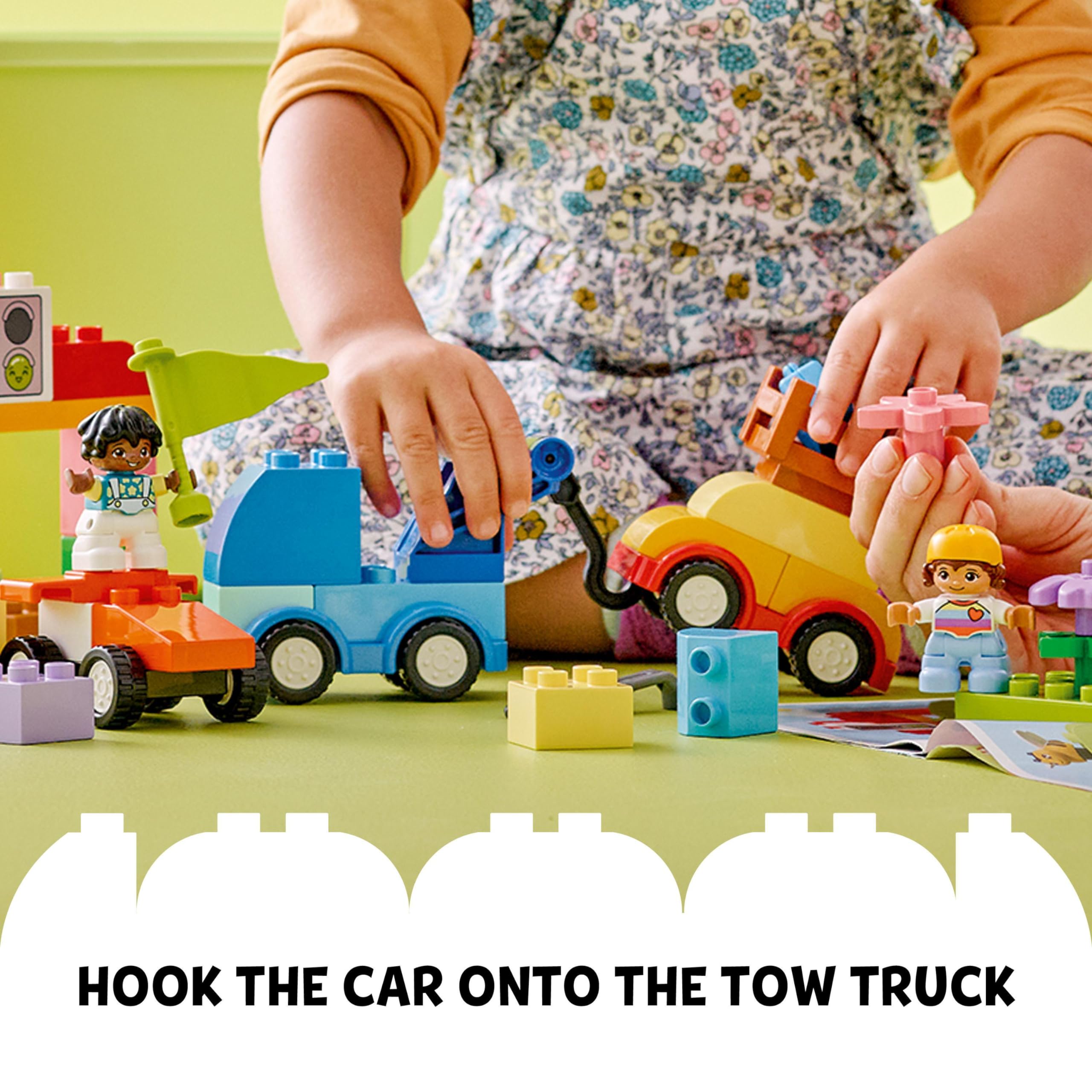 LEGO DUPLO Classic Cars and Trucks Brick Box - Educational Building Set for Toddlers 18m+ 7