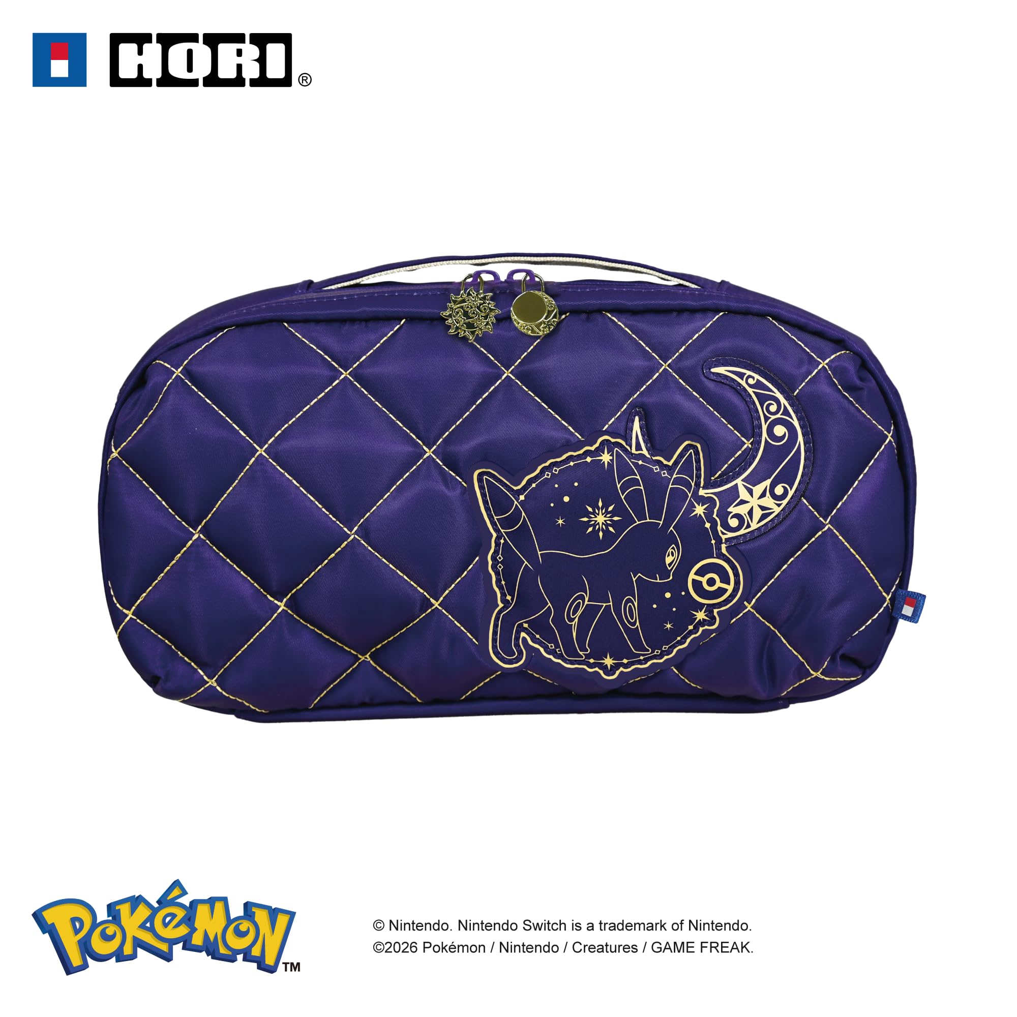 HORI Puff Pouch (Umbreon and Espeon) - Nintendo Switch Accessory Kit 1
