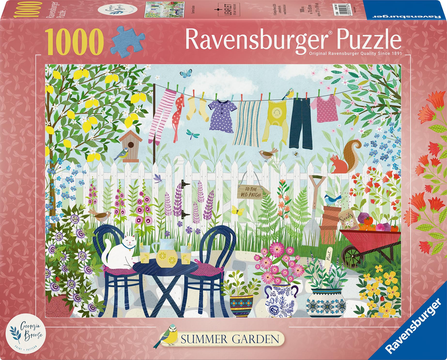 Ravensburger Summer Garden 1000 Piece Jigsaw Puzzle by Georgia Breeze | FSC Certified
