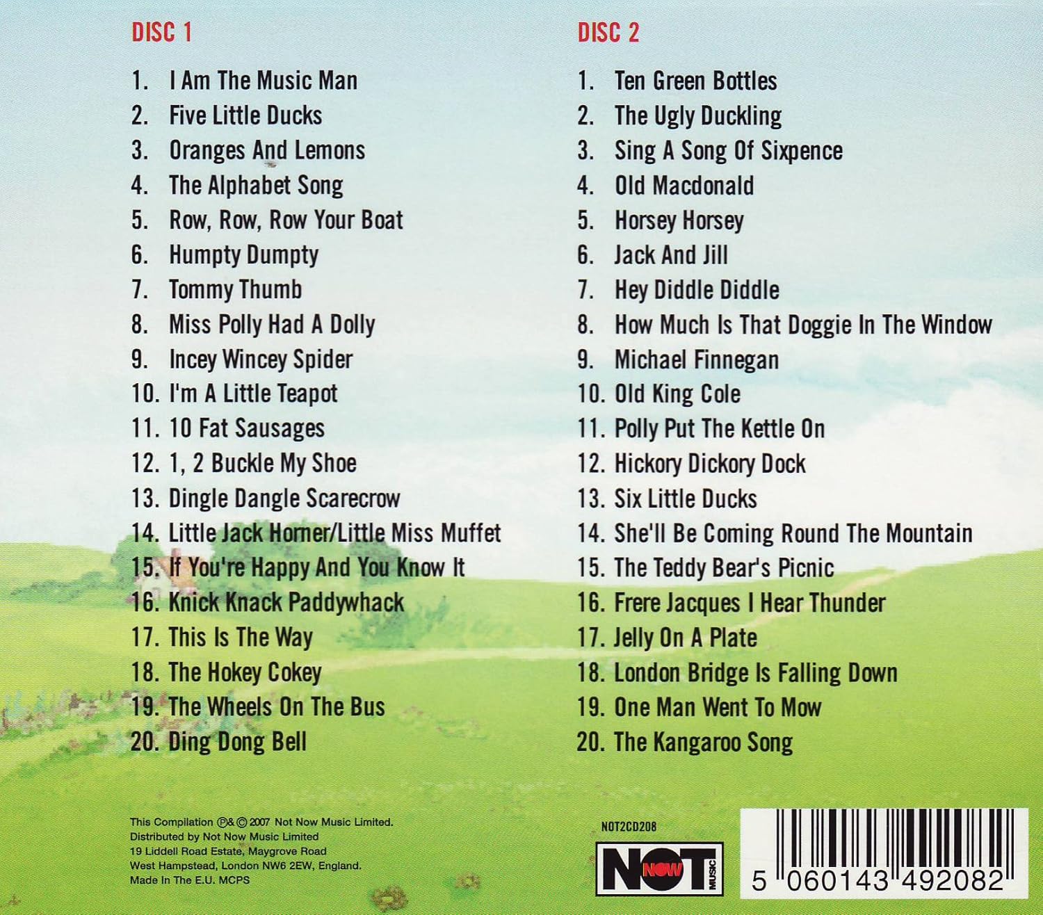 40 Children's Favourites - Audio CD Compilation 2