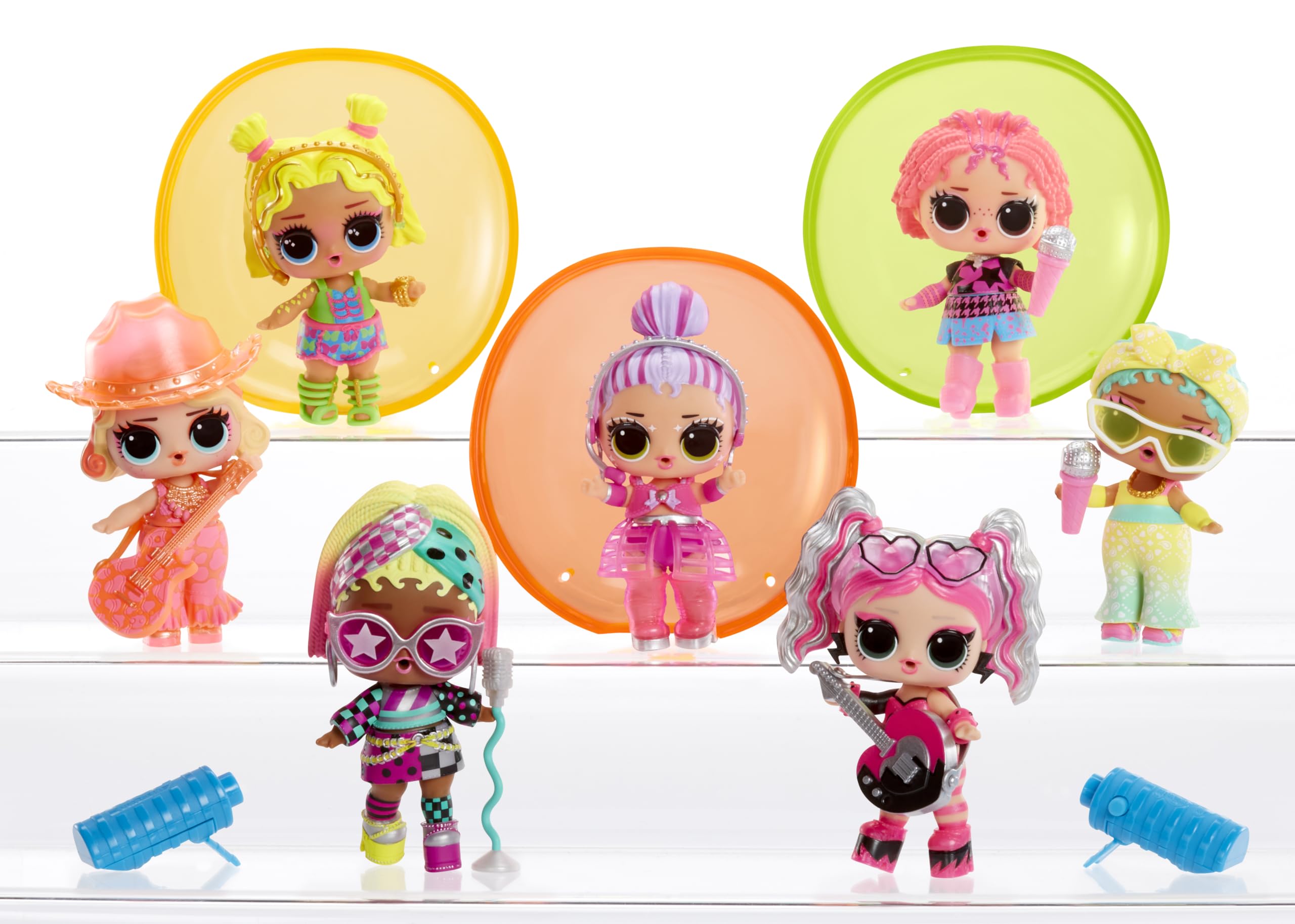 L.O.L. Surprise! Neon Pop Stars Tots - 1 Doll with Magical Blacklight Surprise 5