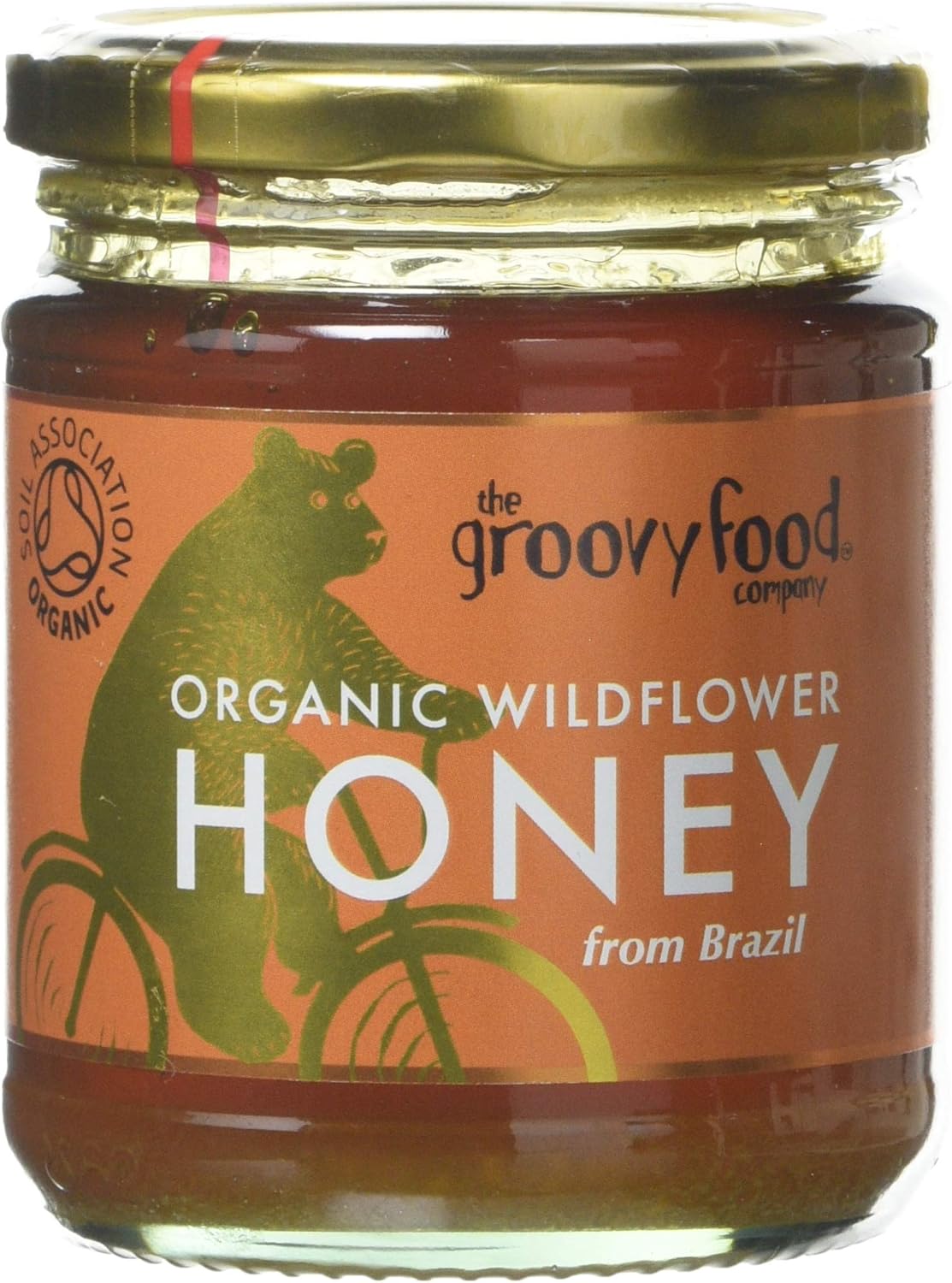 Organic Brazilian Wildflower Honey by Groovy Food Company, 340g