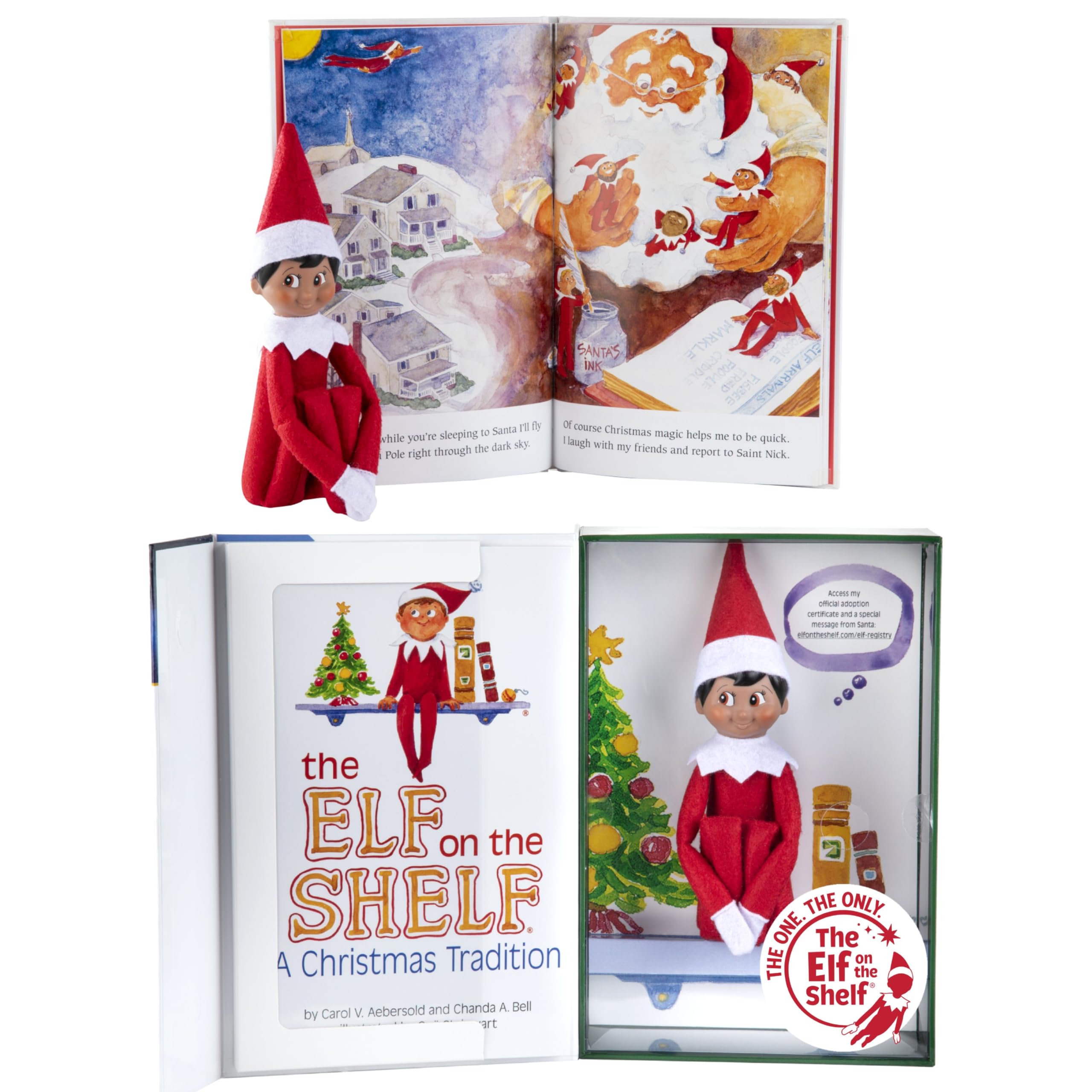 The Elf on the Shelf: A Christmas Tradition - Boy Scout Elf with Brown Eyes (Ages 3-9)