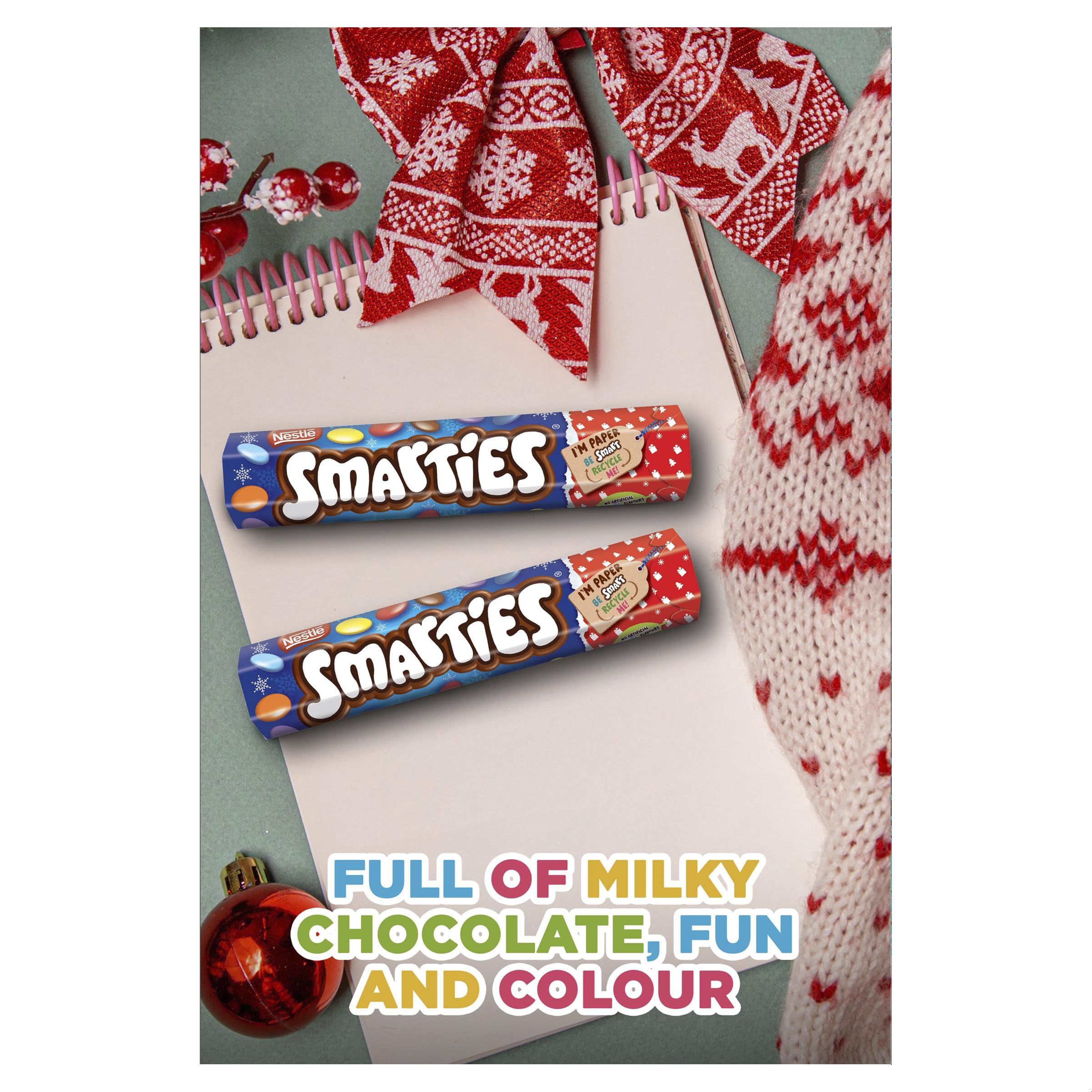 Smarties Milk Chocolate Giant Tube - Christmas Edition 120 g 4