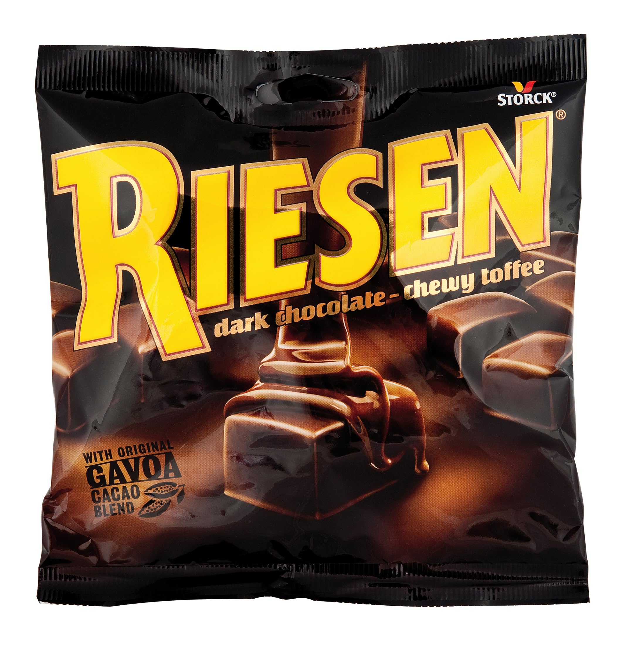 Riesen Dark Chocolate Covered Chewy Toffees, Rich & Indulgent Chewy Caramel 6