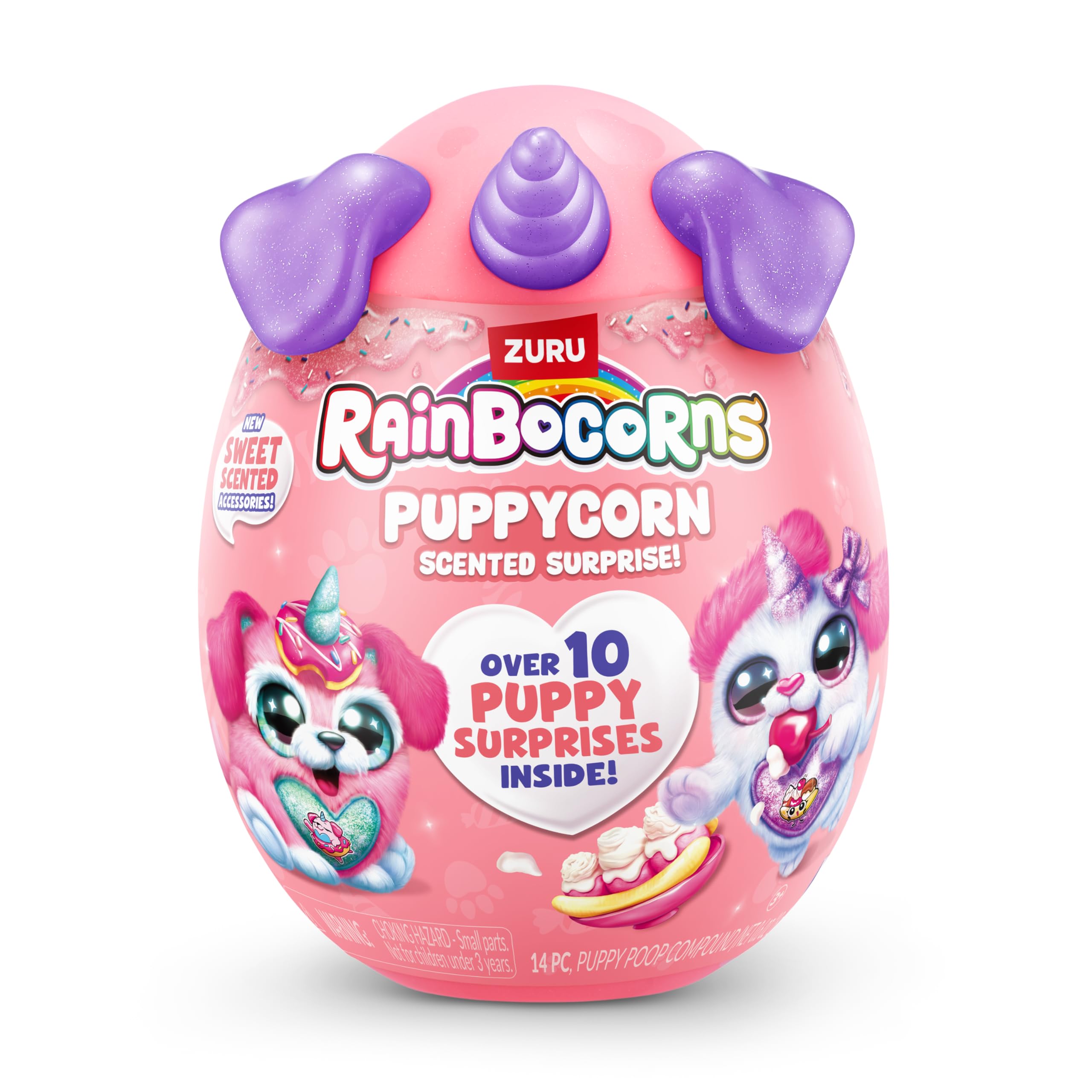 Rainbocorns ZURU Puppycorn Scent Surprise - Dalmatian Plush with Scented Accessories & Stickers 7