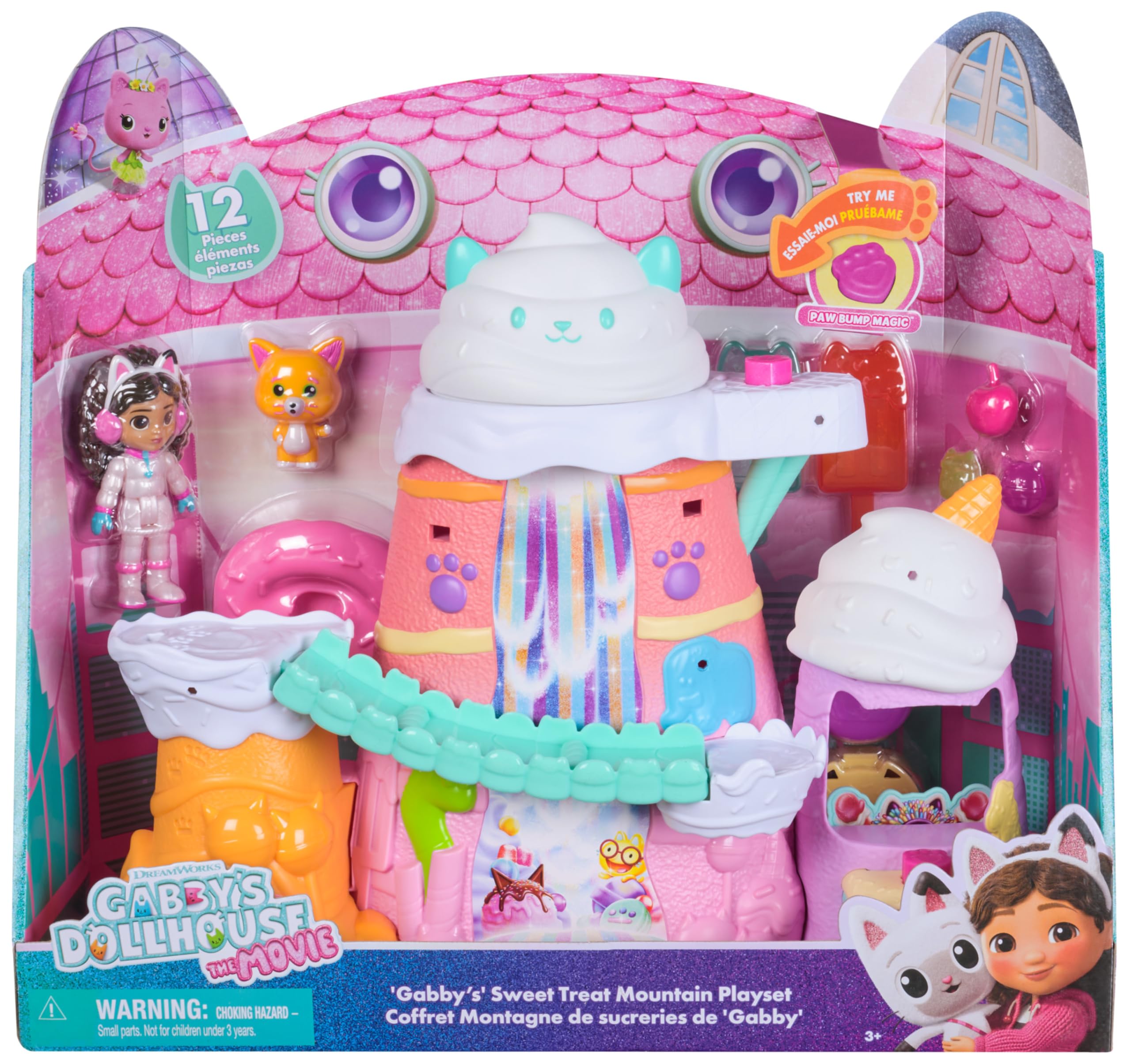Gabby's Dollhouse Sweet Treat Mountain Playset - 12-Piece Interactive Toy with Figures & Accessories 8