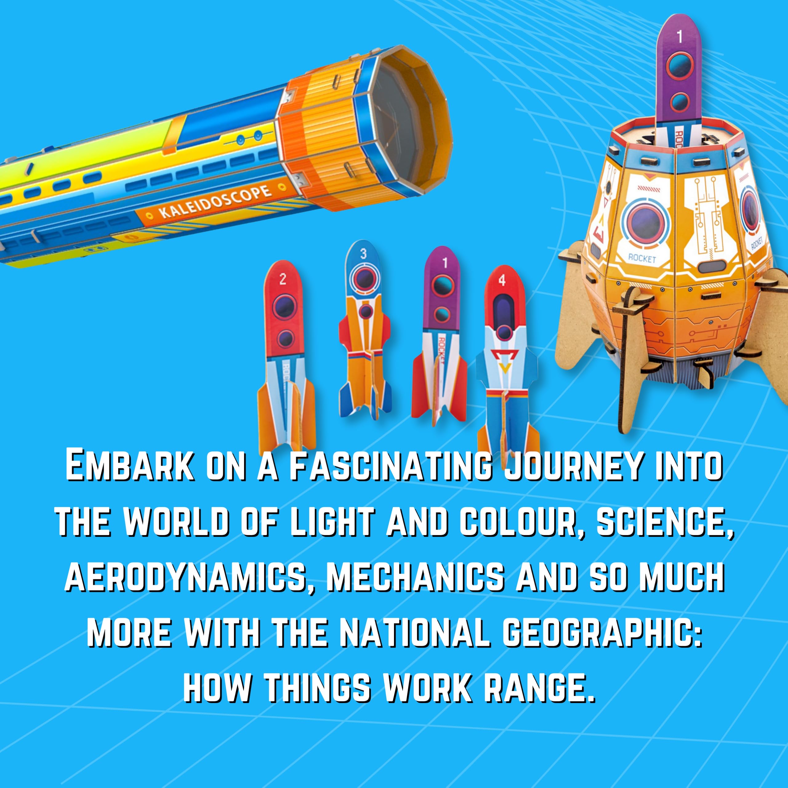 National Geographic Build Your Own Periscope - STEAM Educational Kit for Ages 5+ 10