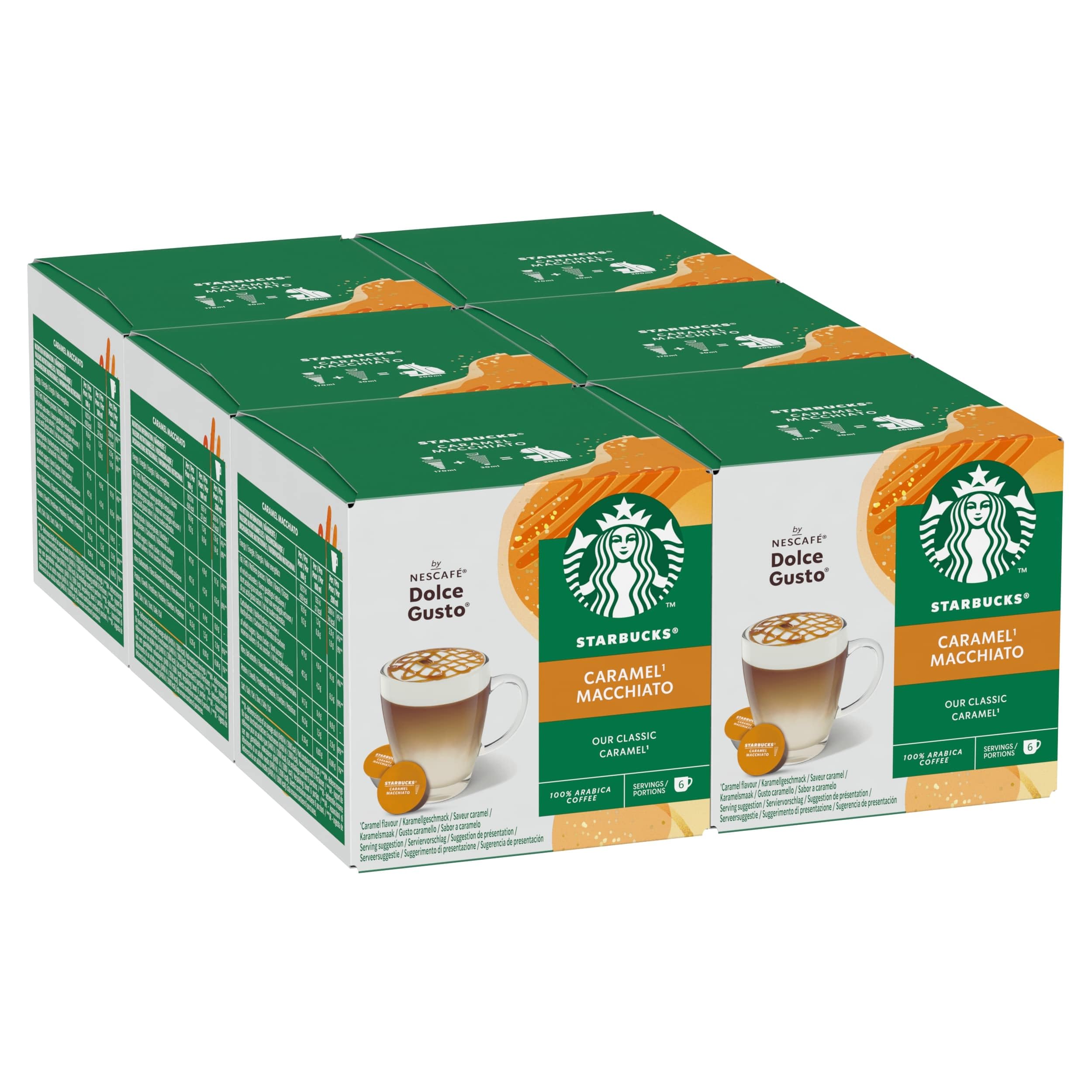 STARBUCKS Caramel Macchiato by NESCAFÉ Dolce Gusto Coffee Pods | 72 Count (6x12) 1