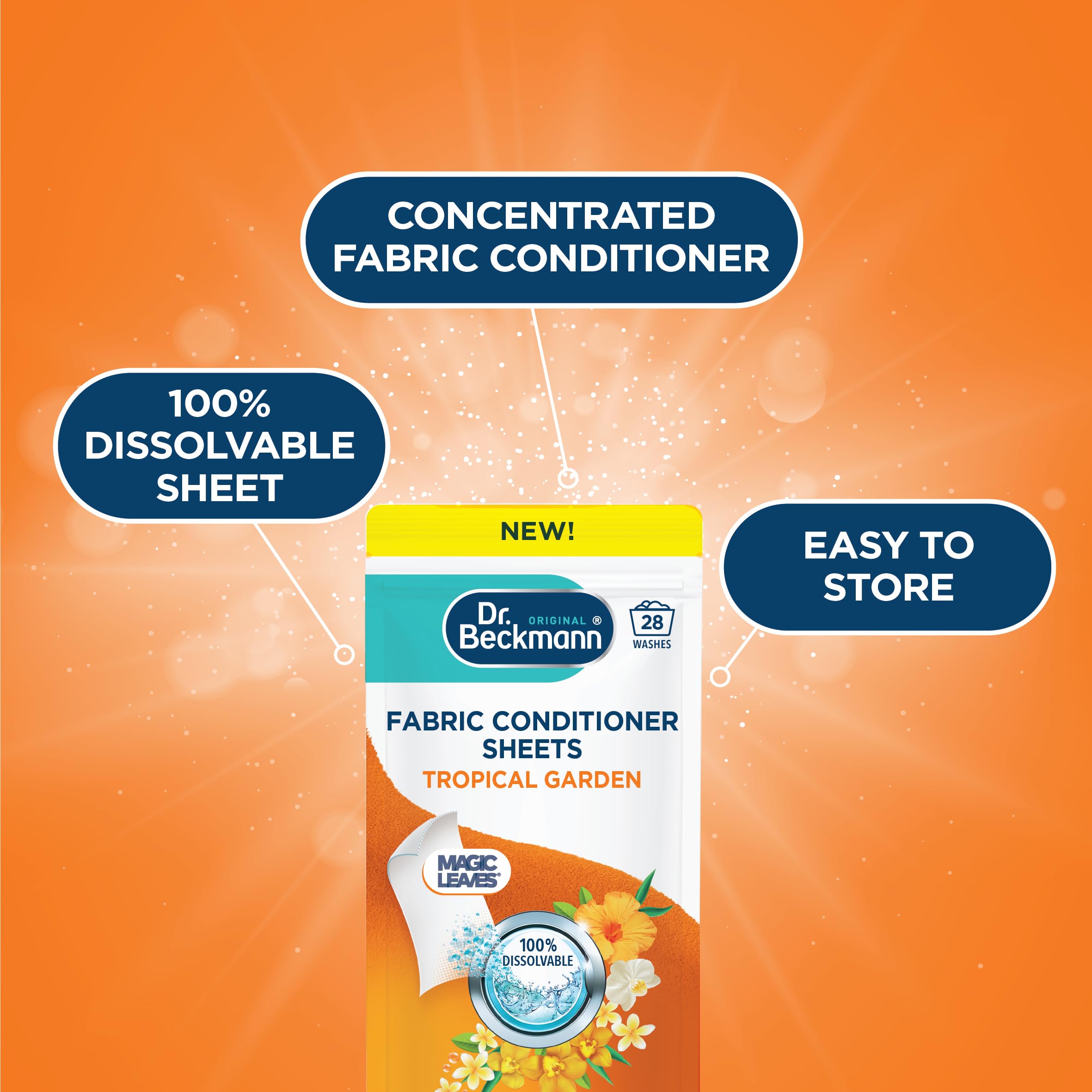 Dr. Beckmann Fabric Conditioner Sheets - Tropical Garden Scent 5