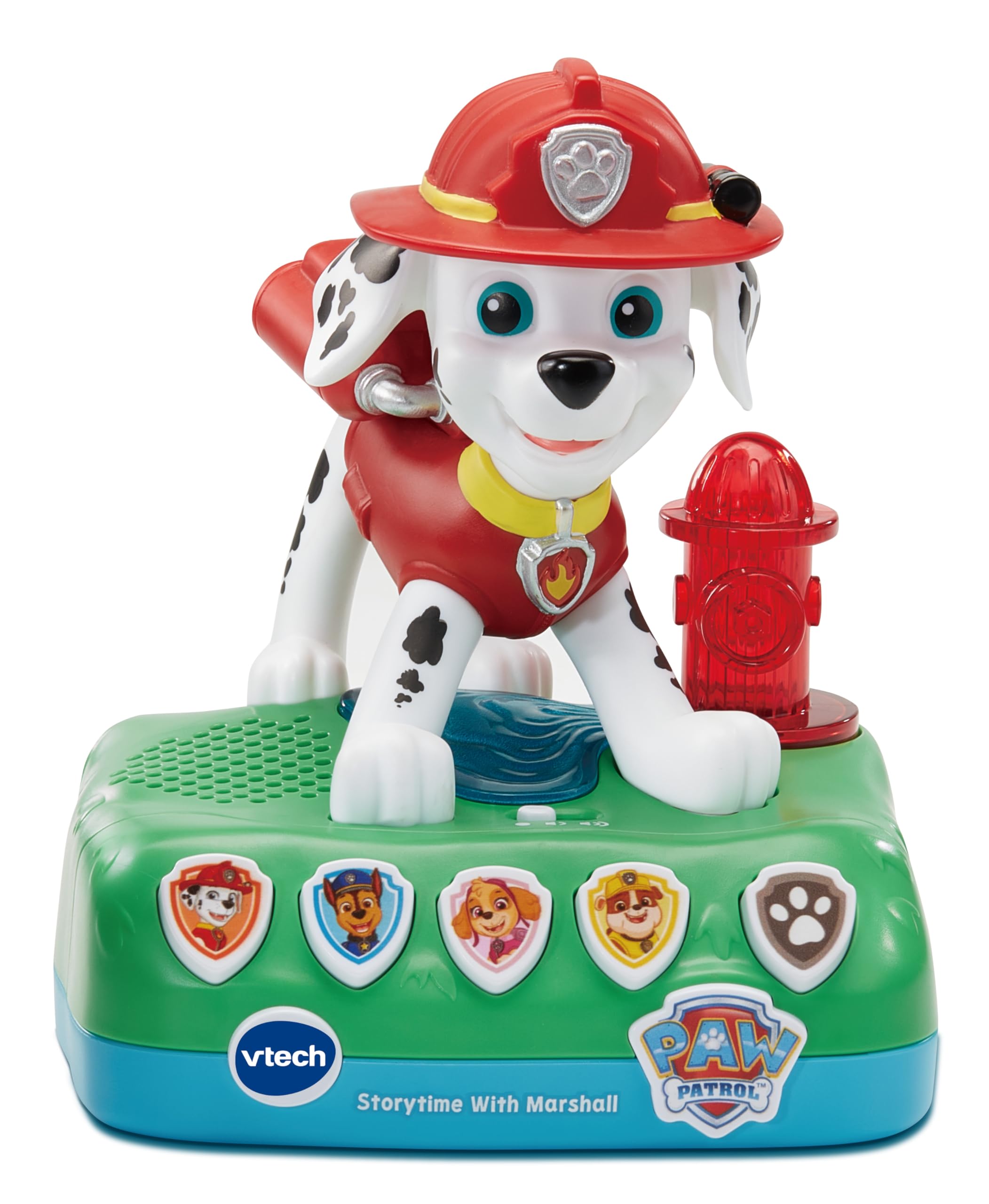 VTech PAW Patrol - Storytime With Marshall, Interactive Storyteller Toy with 4 Rescue Tales