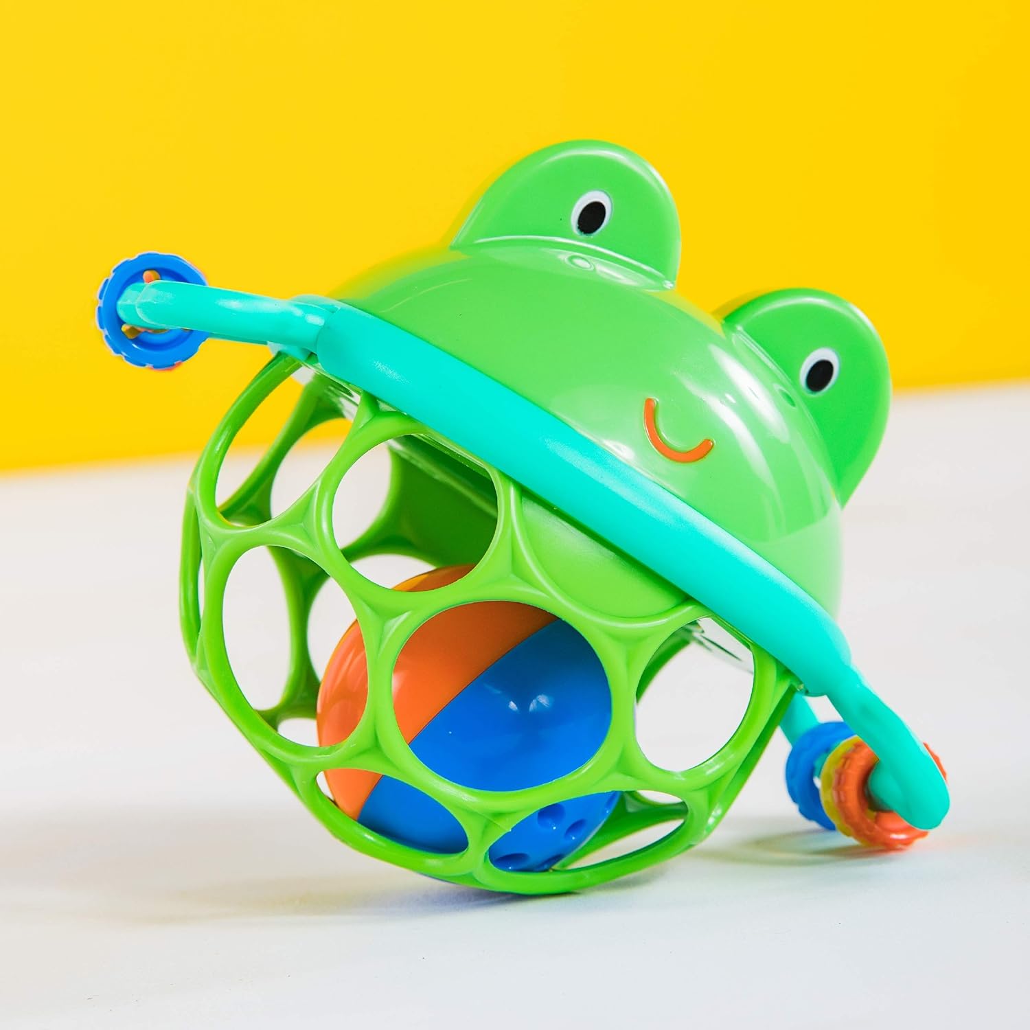 Oball Jingle & Shake Pal Frog Rattle Toy for Babies 7