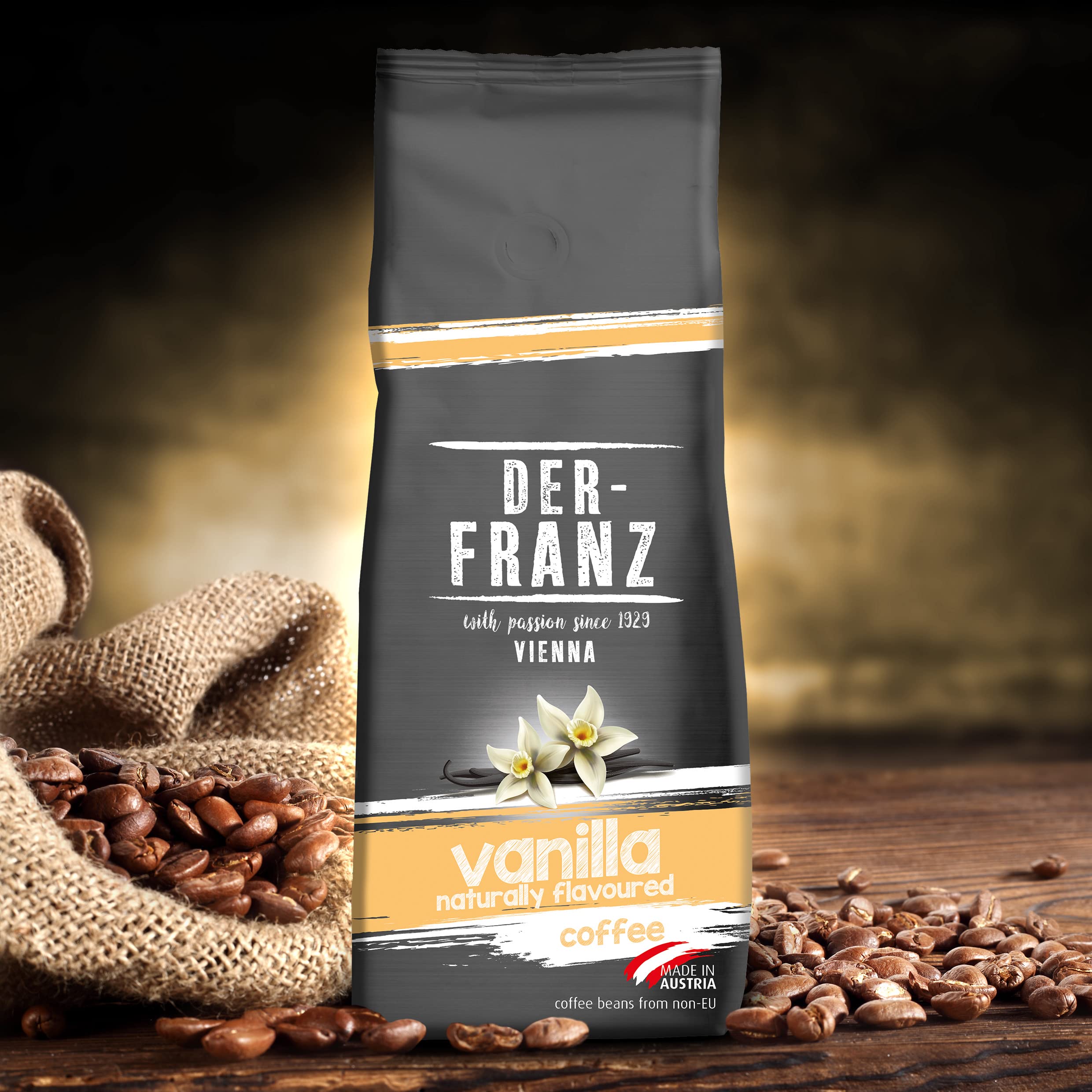 Der-Franz Coffee Flavoured with Natural Vanilla, Ground, 2 x 500 g 6