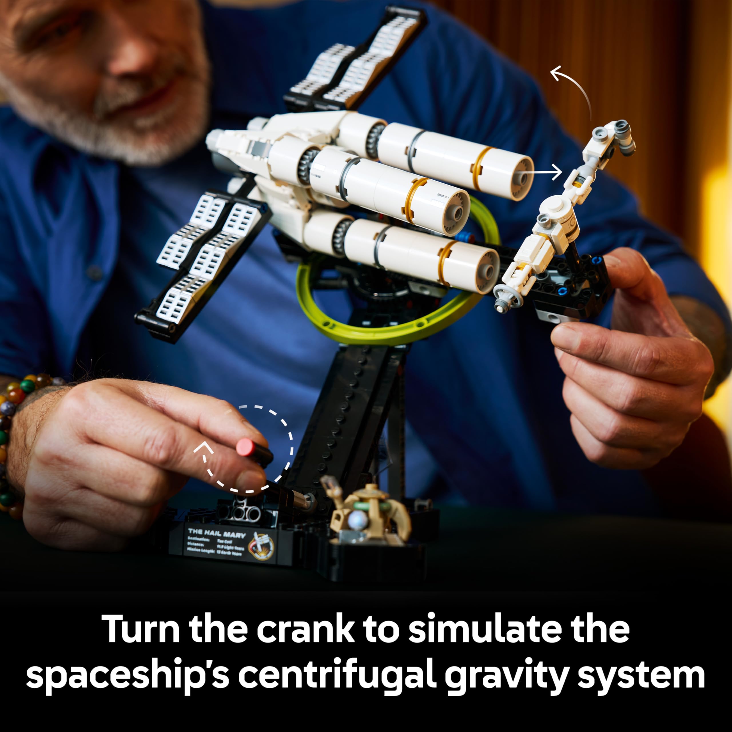 LEGO Icons Project Hail Mary Spaceship Model Kit - Microscale Replica | Ages 18+ 4