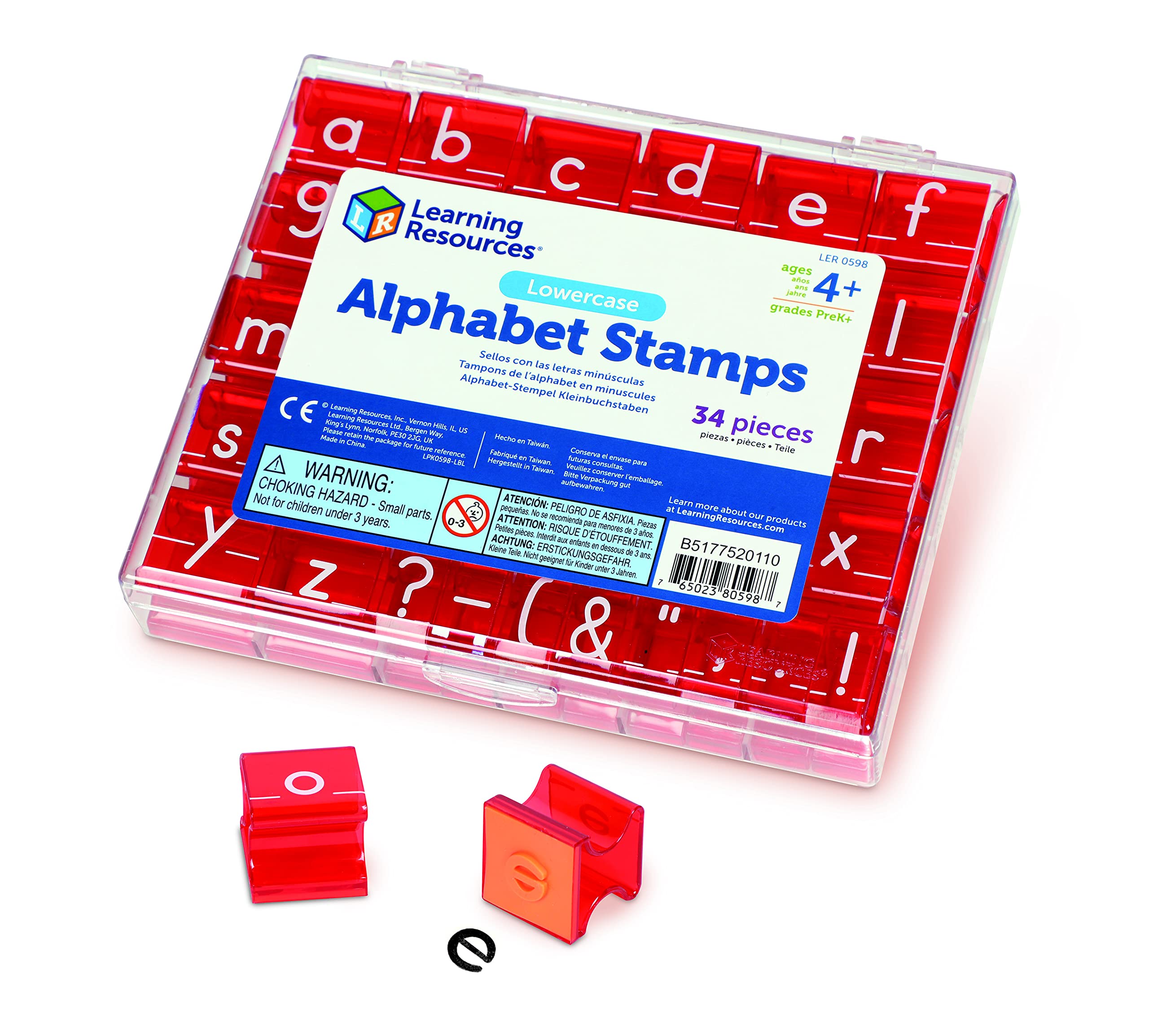 Learning Resources Lowercase Alphabet Stamps - Educational Printing Set for Early Literacy 4