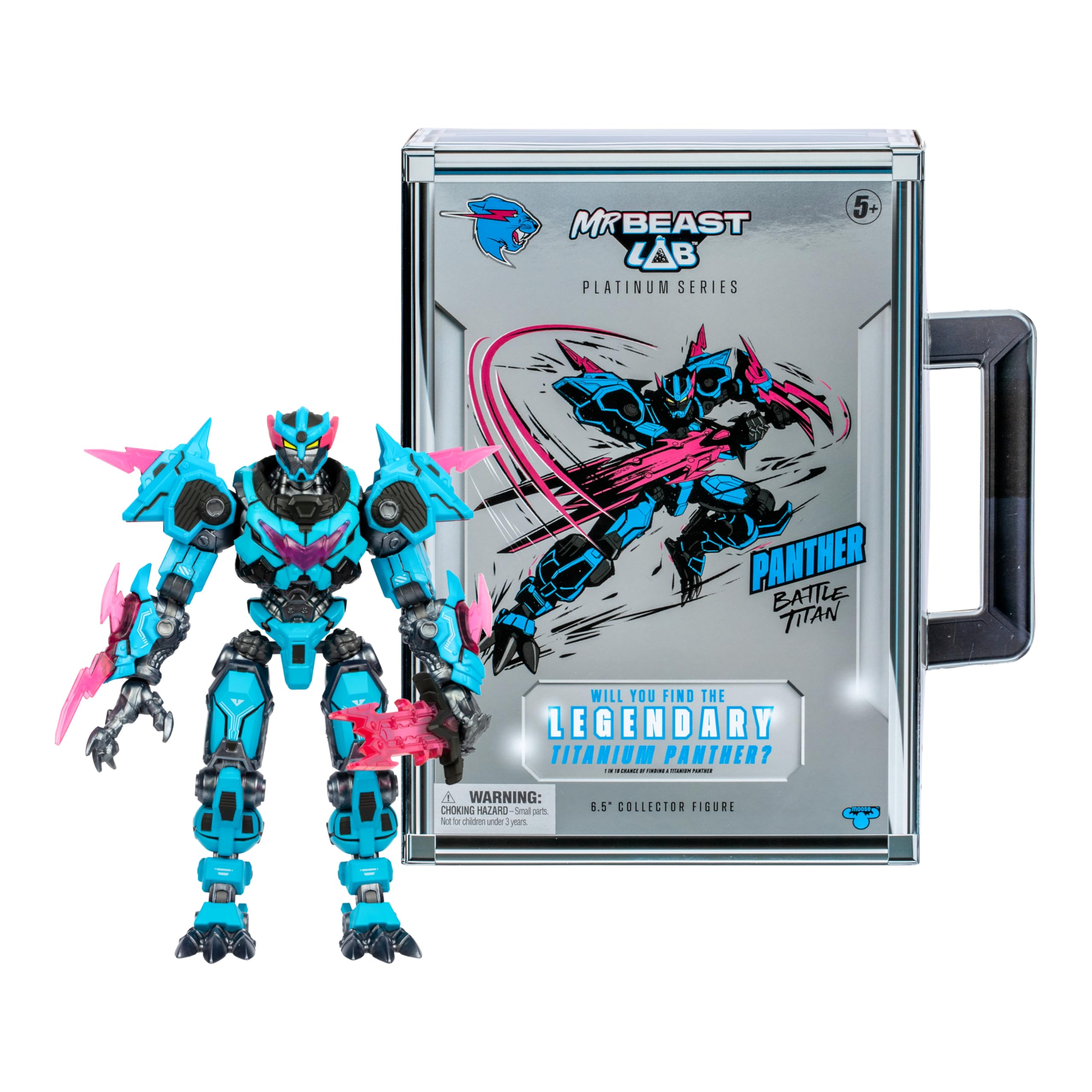MRBEAST LAB Platinum Series - Panther Battle Titan Collector Figure (6.5")