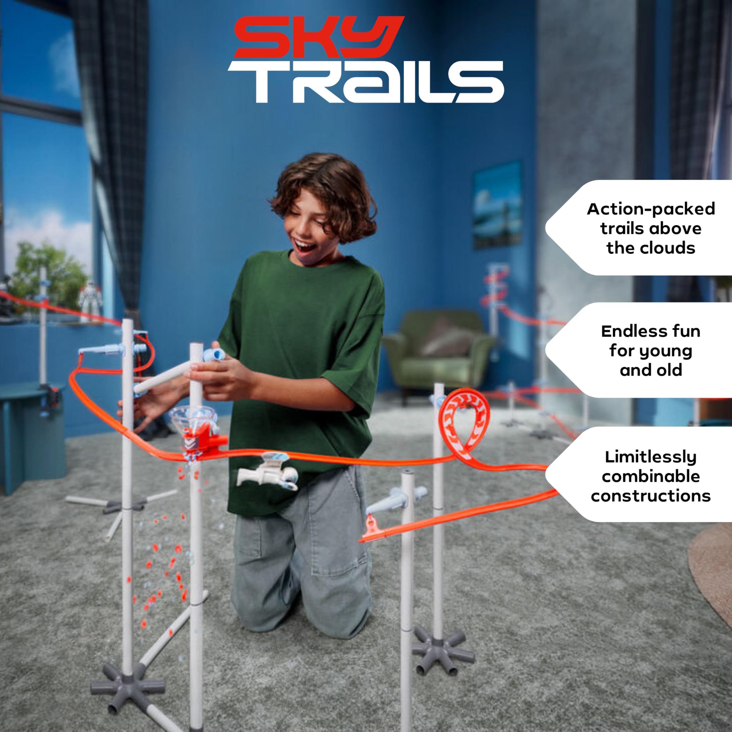 Sky Trails Connection Pack - Expansion Set for Building Exciting Racing Tracks 11