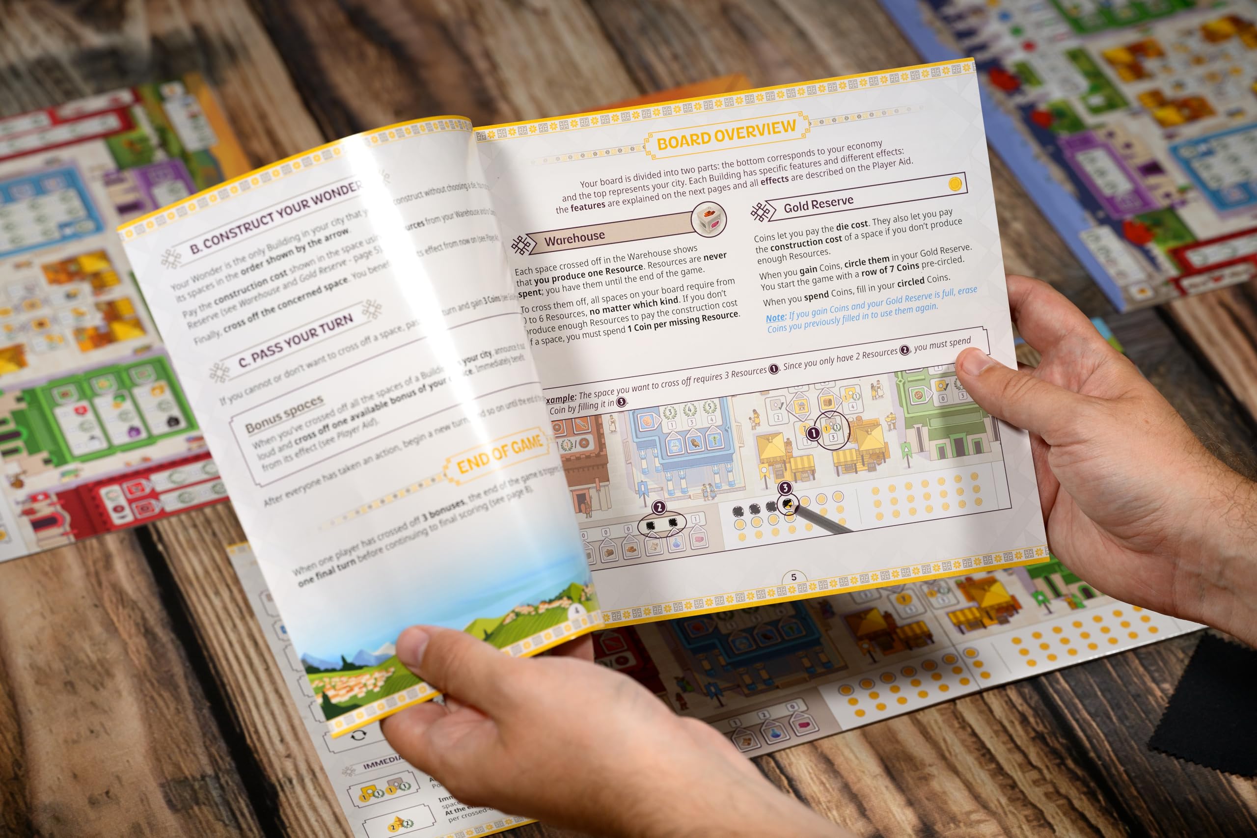 Asmodee 7 Wonders: Dice Strategy Board Game 5