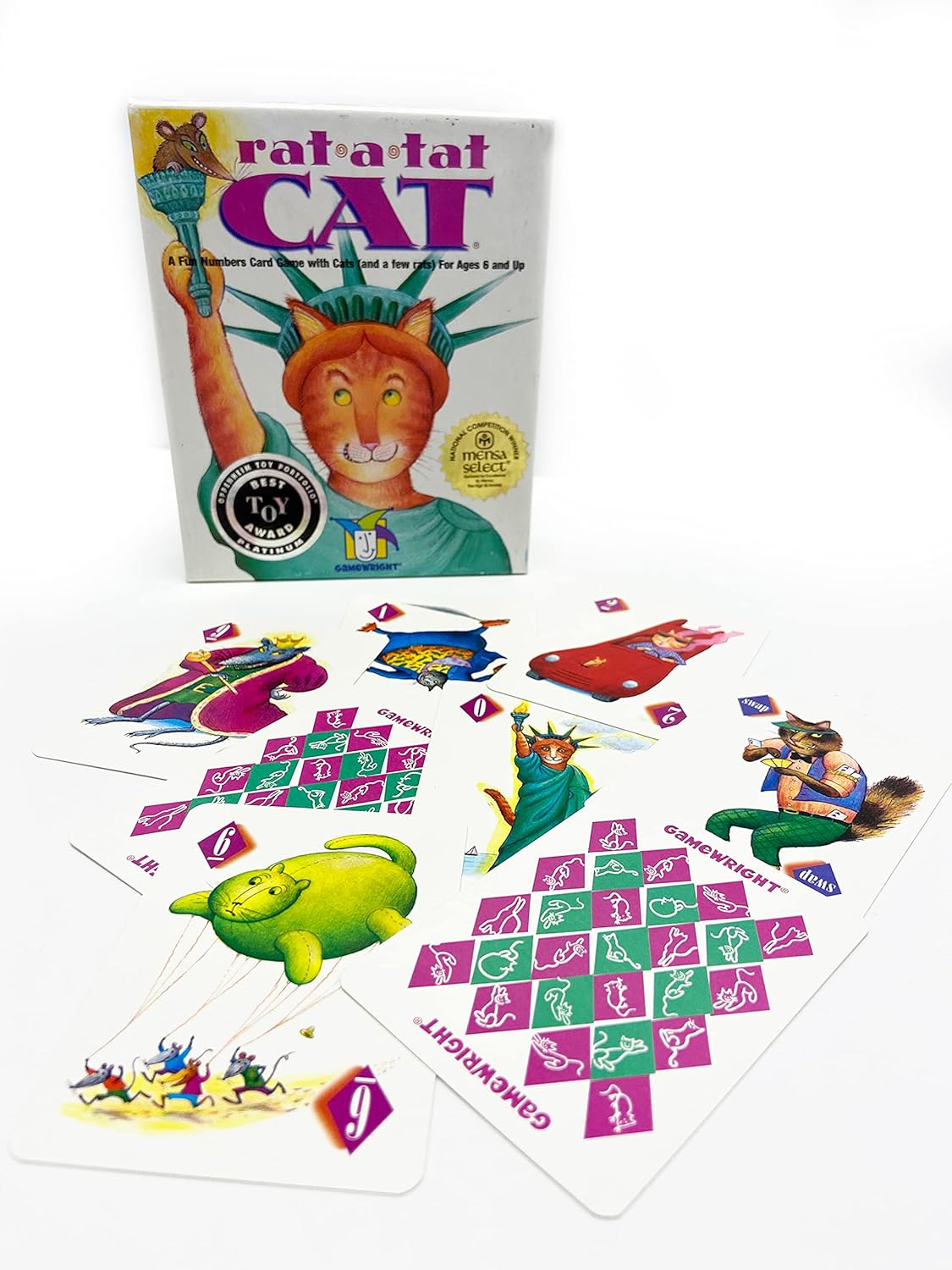 Gamewright Rat-a-tat Cat Card Game | Family Strategy Game for 2-6 Players | Ages 6+ 4