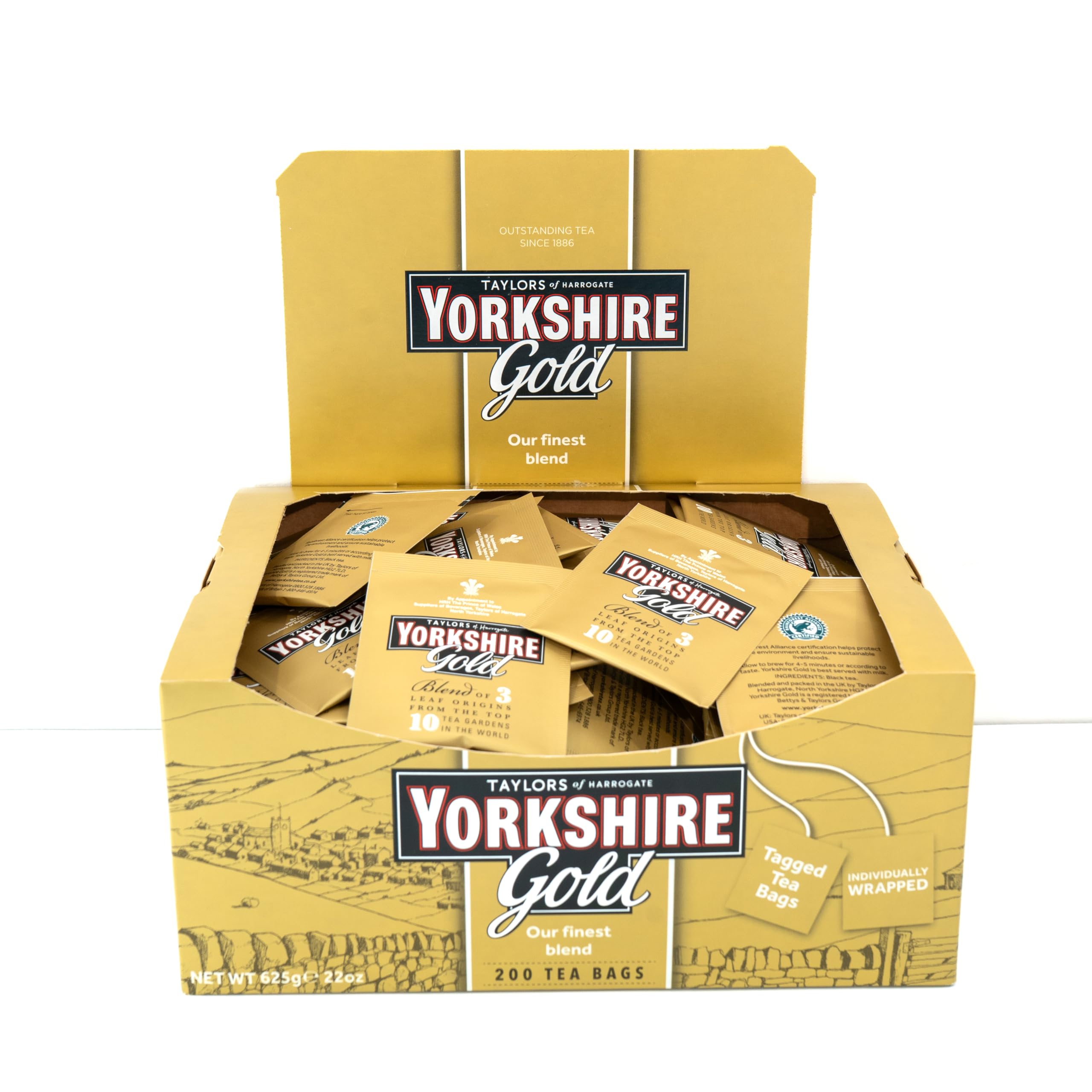 Yorkshire Tea Gold Tea Bags - 200 Count | Rich & Malty Flavor | Ethically Sourced