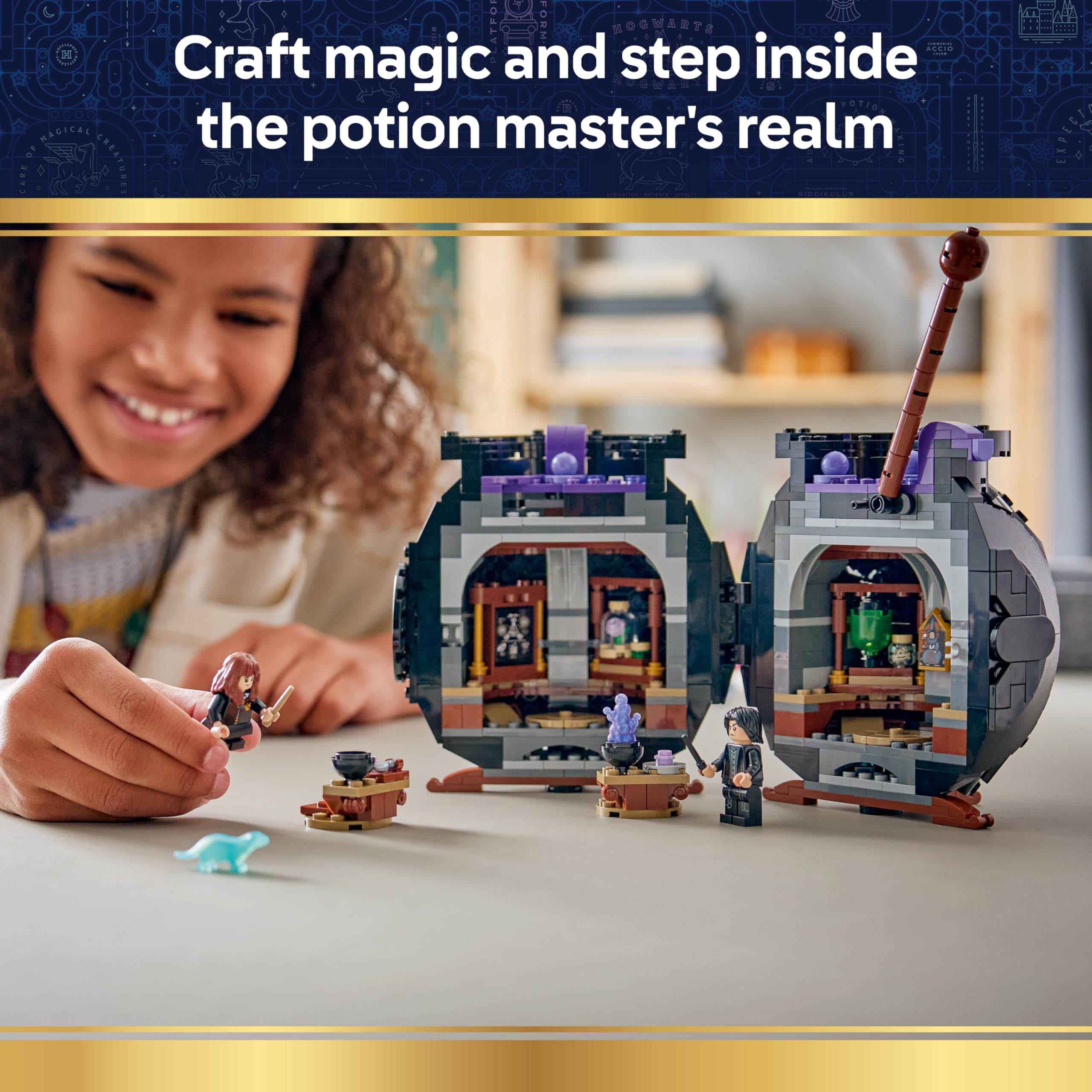LEGO Harry Potter Cauldron: Secret Potions Classroom Building Set 76464 | Ages 10+