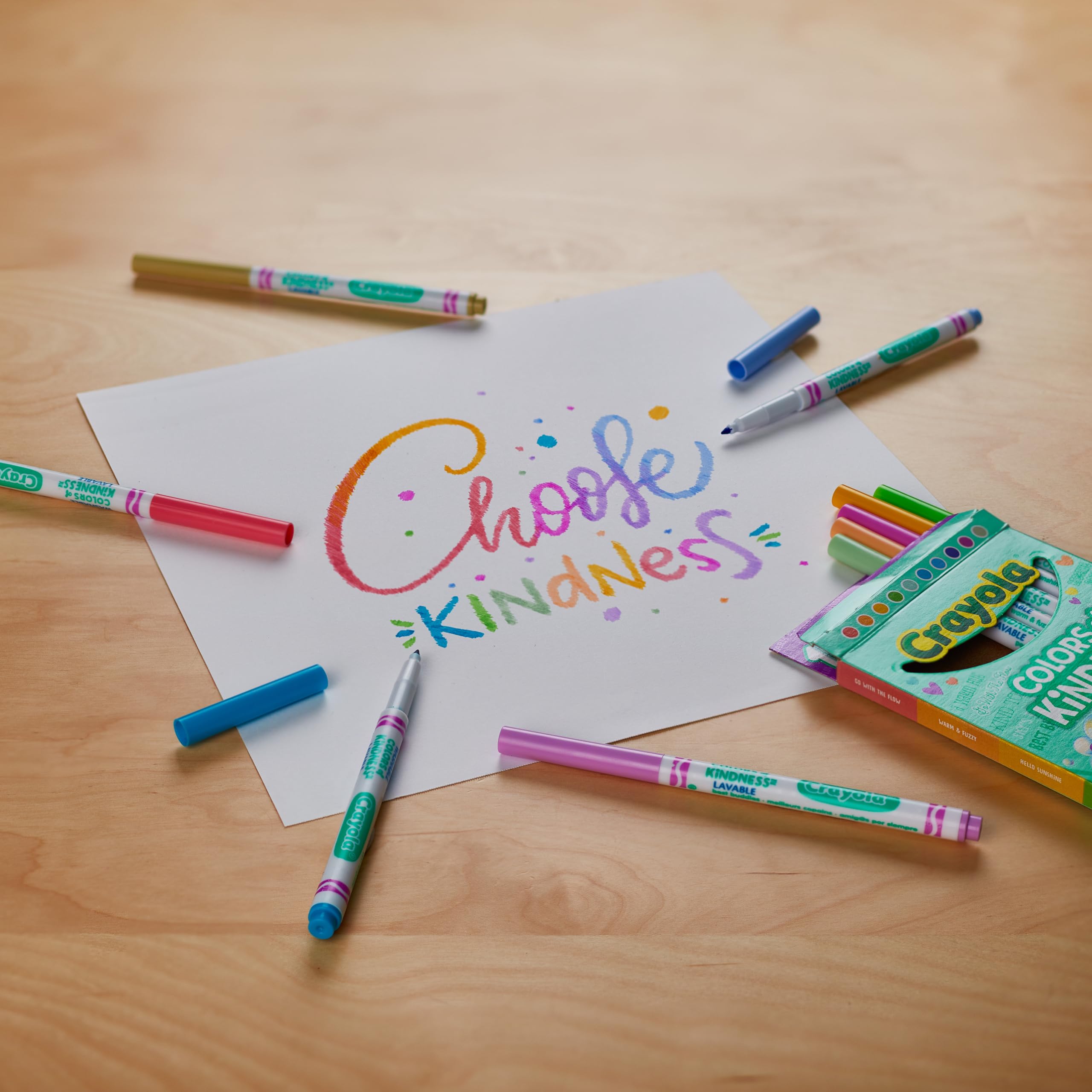 CRAYOLA Colours of Kindness Washable Fine Line Markers - Assorted Colors (58-7827) 10