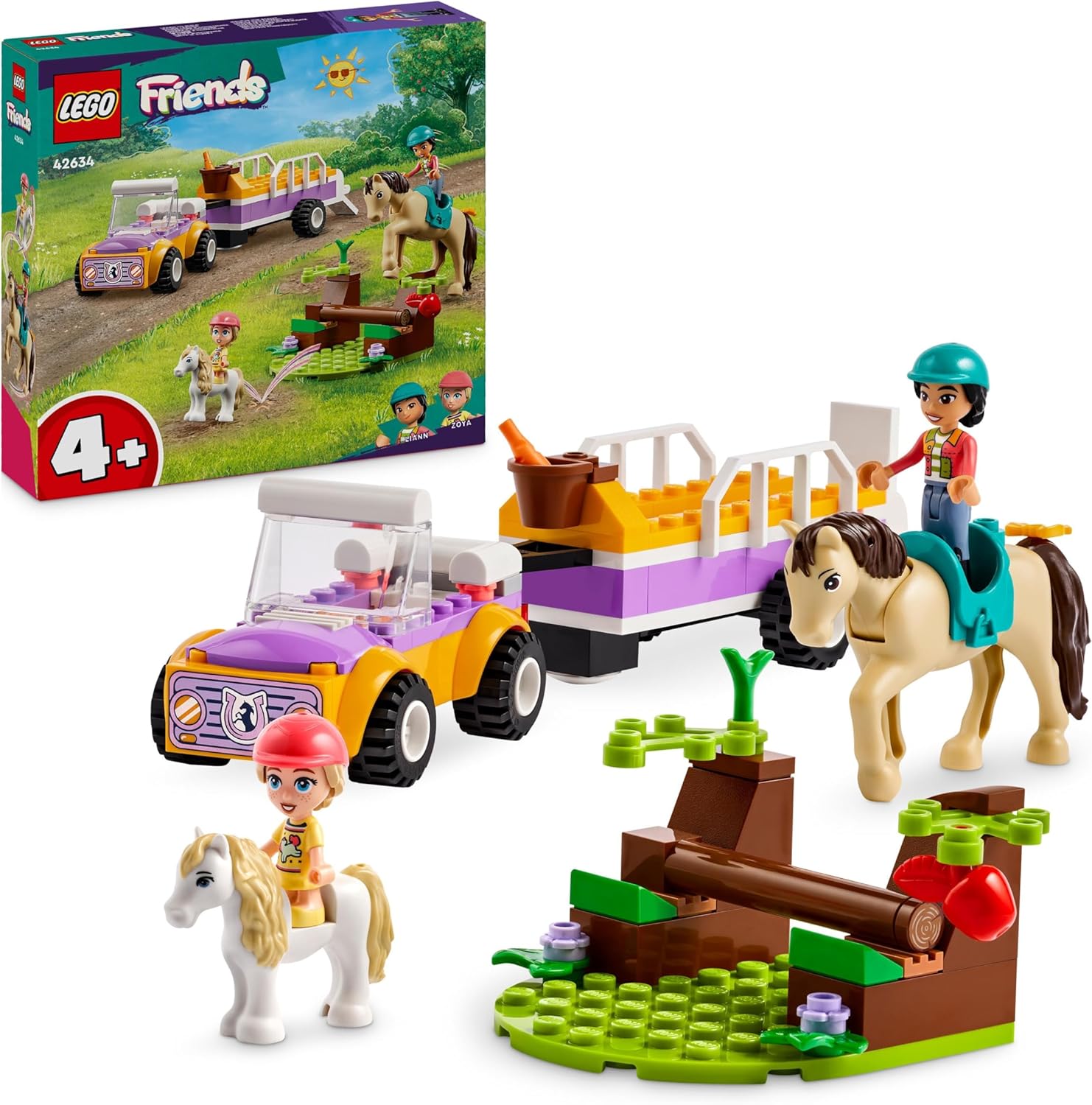 LEGO Friends Horse and Pony Trailer Set - Building Toy with Mini Dolls & Animals for Ages 4+
