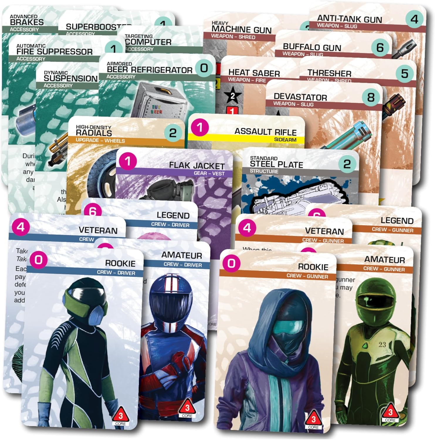 Steve Jackson Games Car Wars 2-Player Starter Set Orange/Purple 6th Edition 5