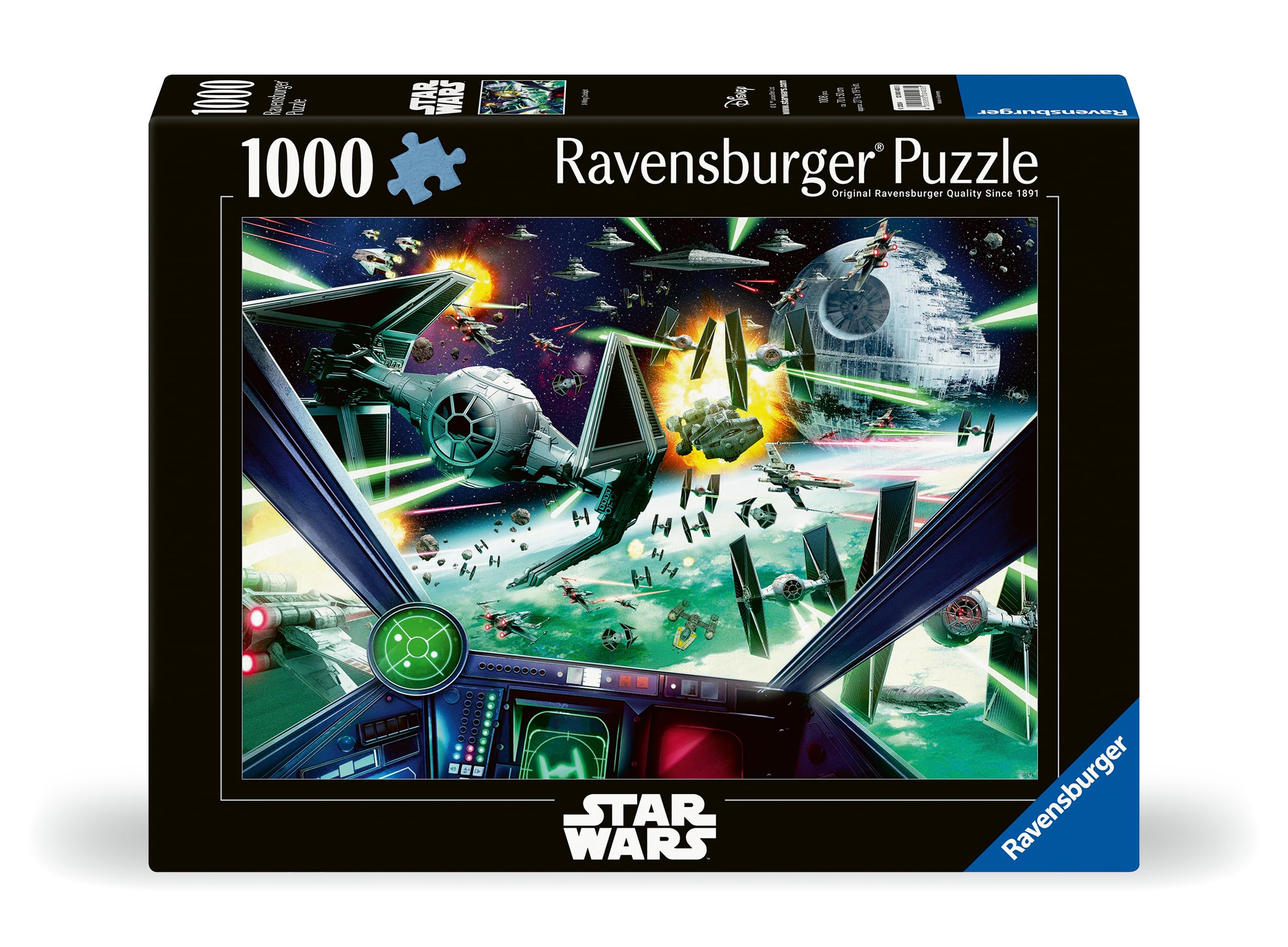Ravensburger Star Wars Classic X-Wing Cockpit 1000 Piece Jigsaw Puzzle