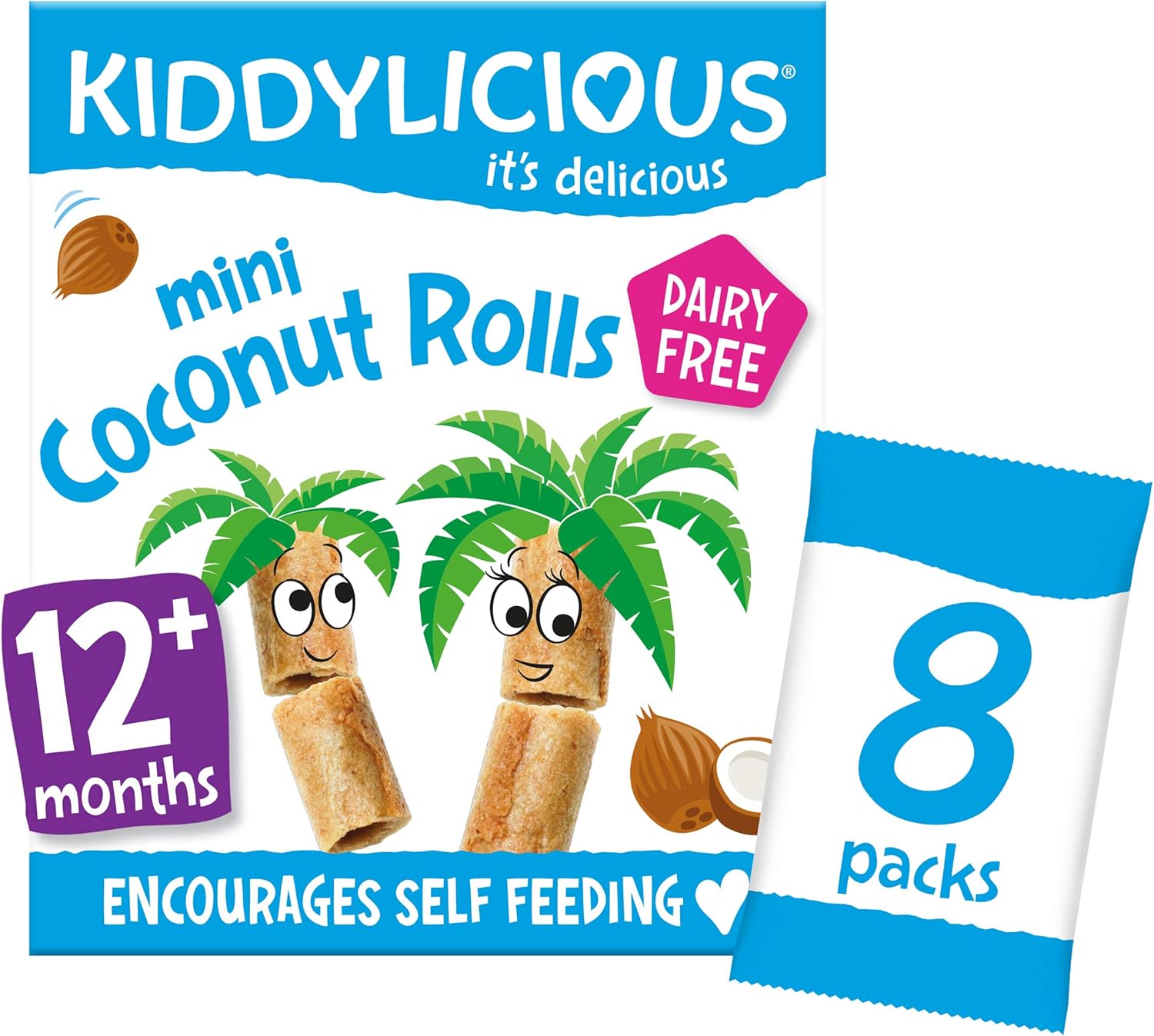 Kiddylicious Mini Coconut Rolls - Natural Snacks for Kids, Pack of 40 5