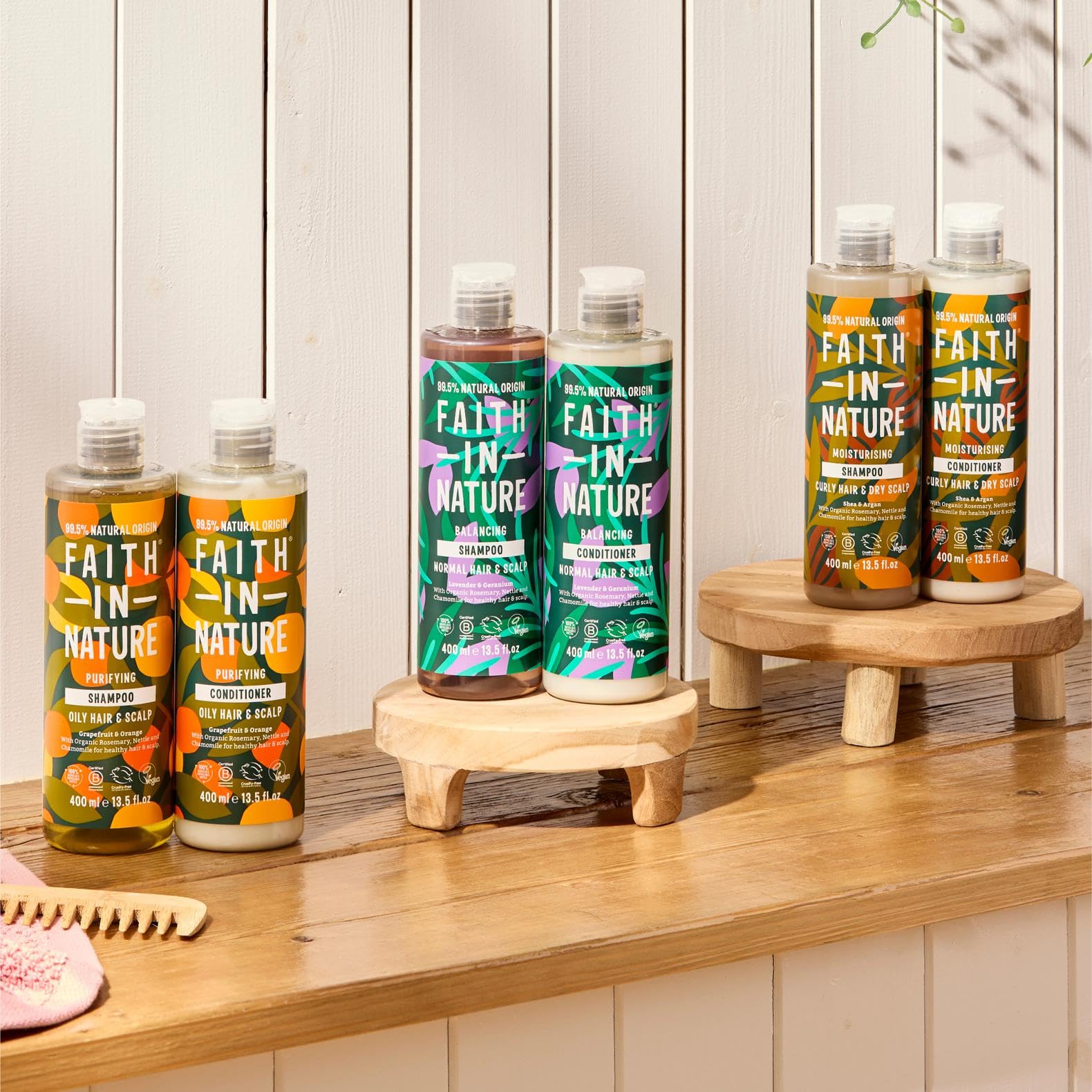 Faith In Nature Natural Shea & Argan Shampoo, Moisturising for Curly Hair & Dry Scalp, Vegan & Cruelty Free, No SLS, Silicones or Parabens, 400ml 12