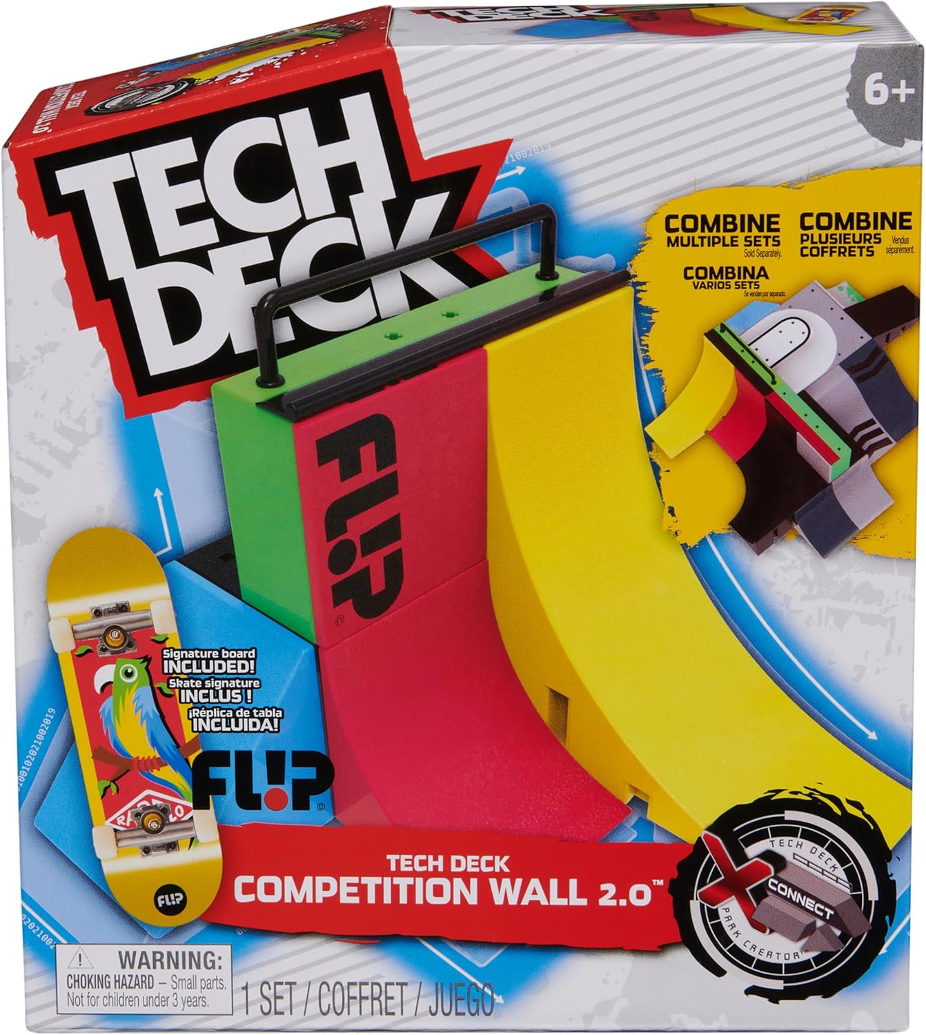 Tech Deck Competition Wall 2.0 X-Connect Park Creator - Customizable Skatepark Playset for Kids 6+ 6