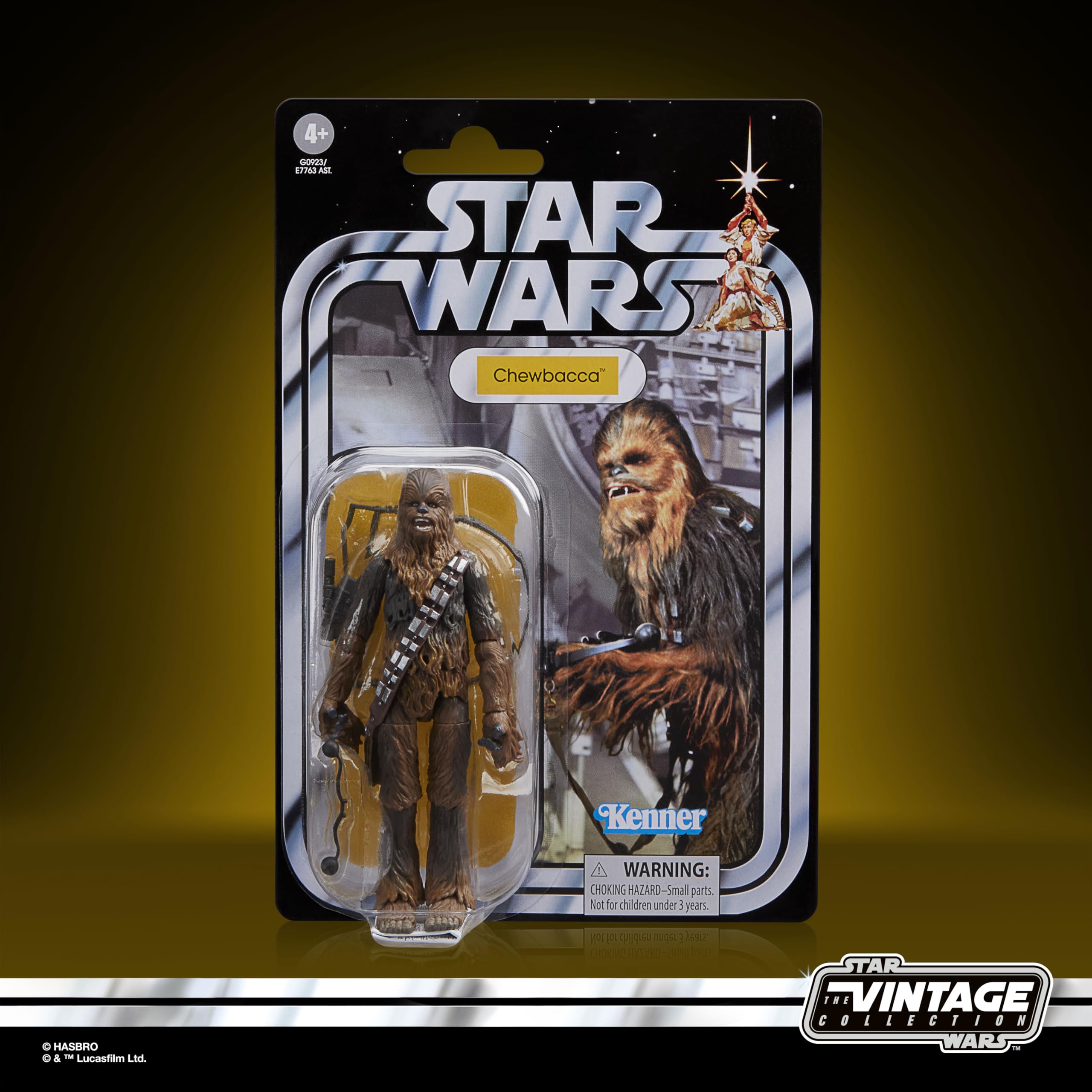 Star Wars The Vintage Collection Chewbacca Action Figure - 9.5-cm Scale | Kenner-Inspired Packaging